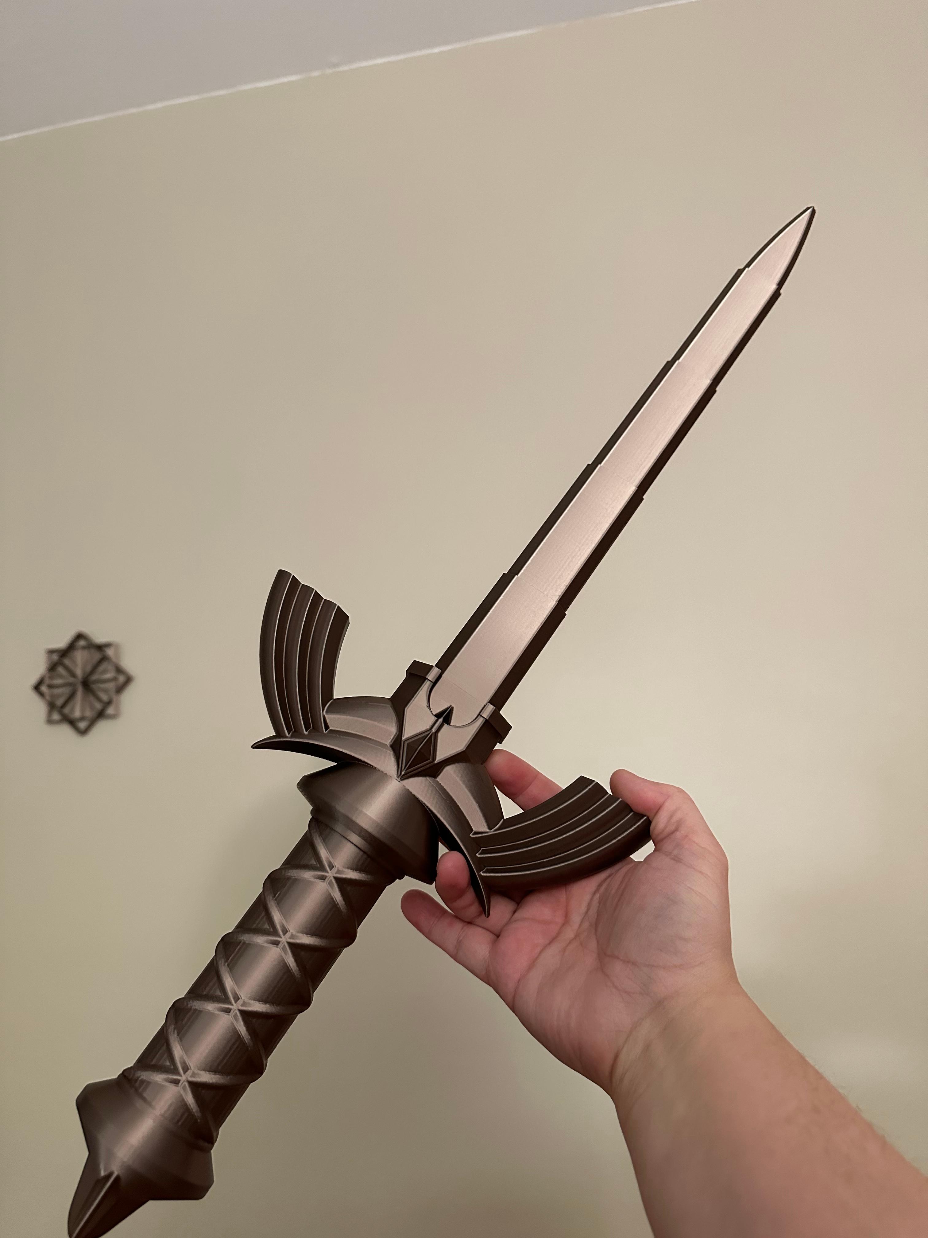 Collapsing Master Sword (Print - Amazing! Tolerance on the blade is a little tight but I bet that loosens up over time  - 3d model