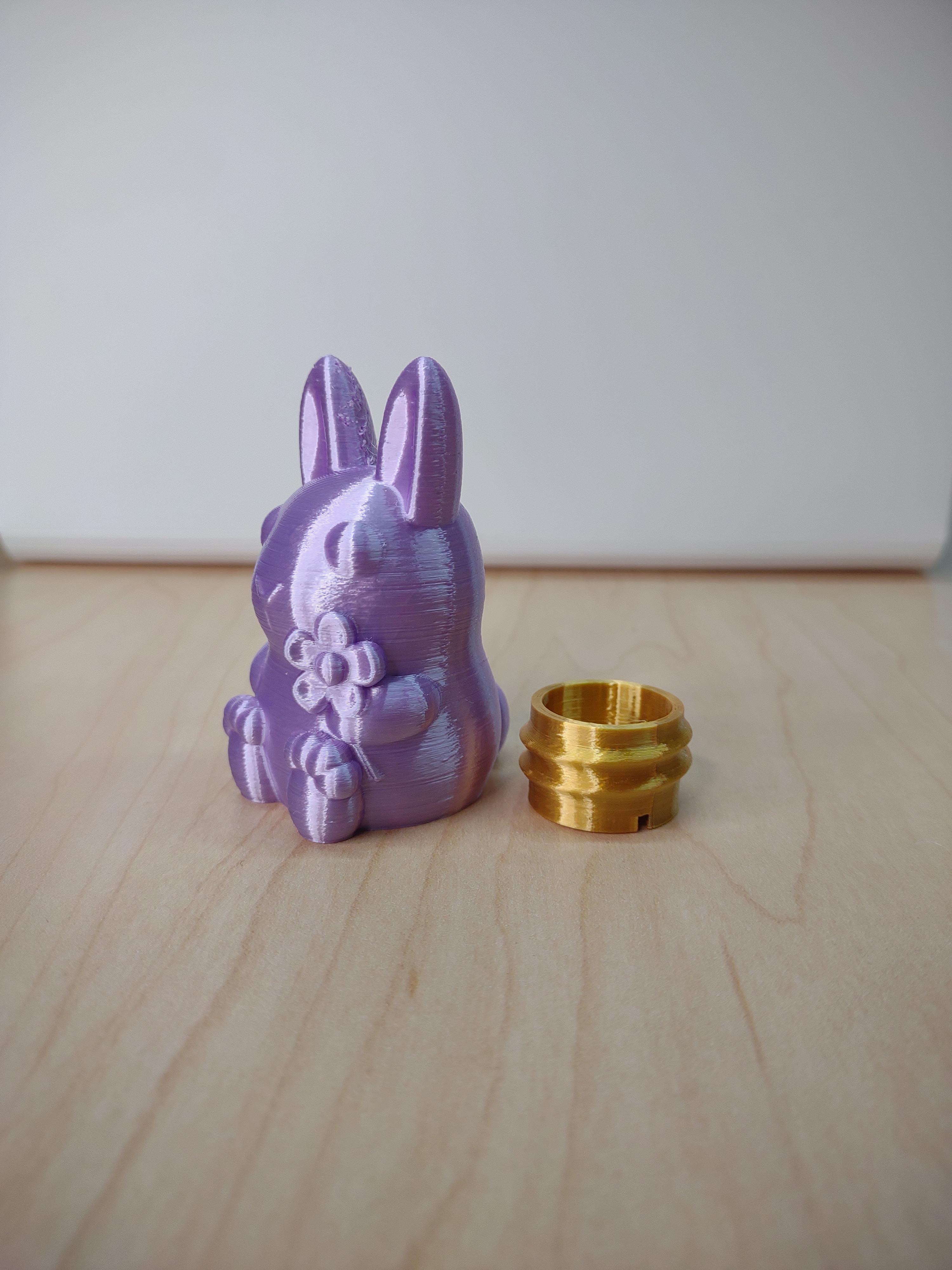 Bunny with a Flower 3d model