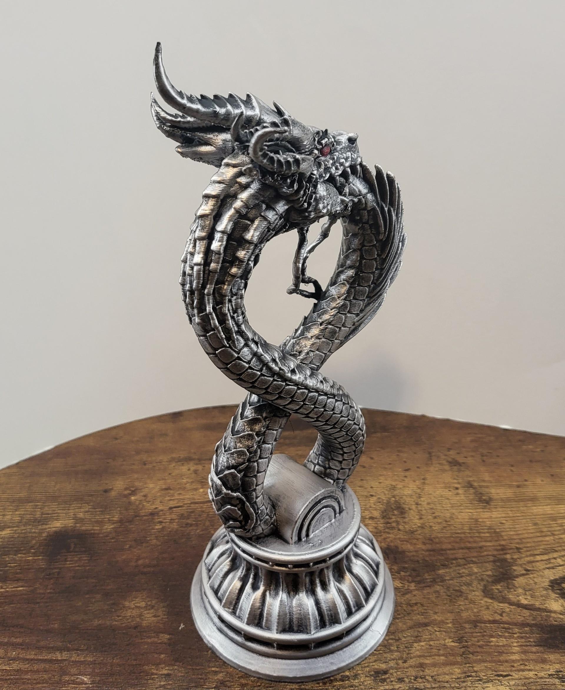 Ouroboros Dragon (Pre-Supported) 3d model