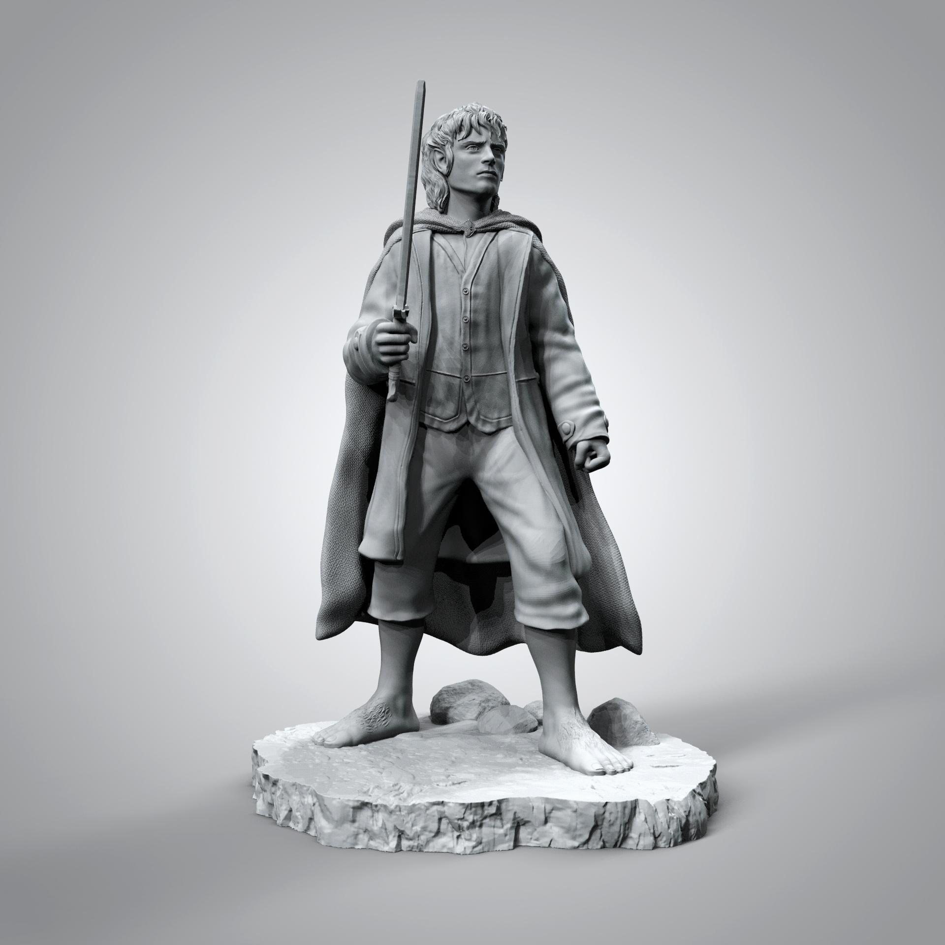 Frodo Baggins Figure - Lord of the Rings 3d model