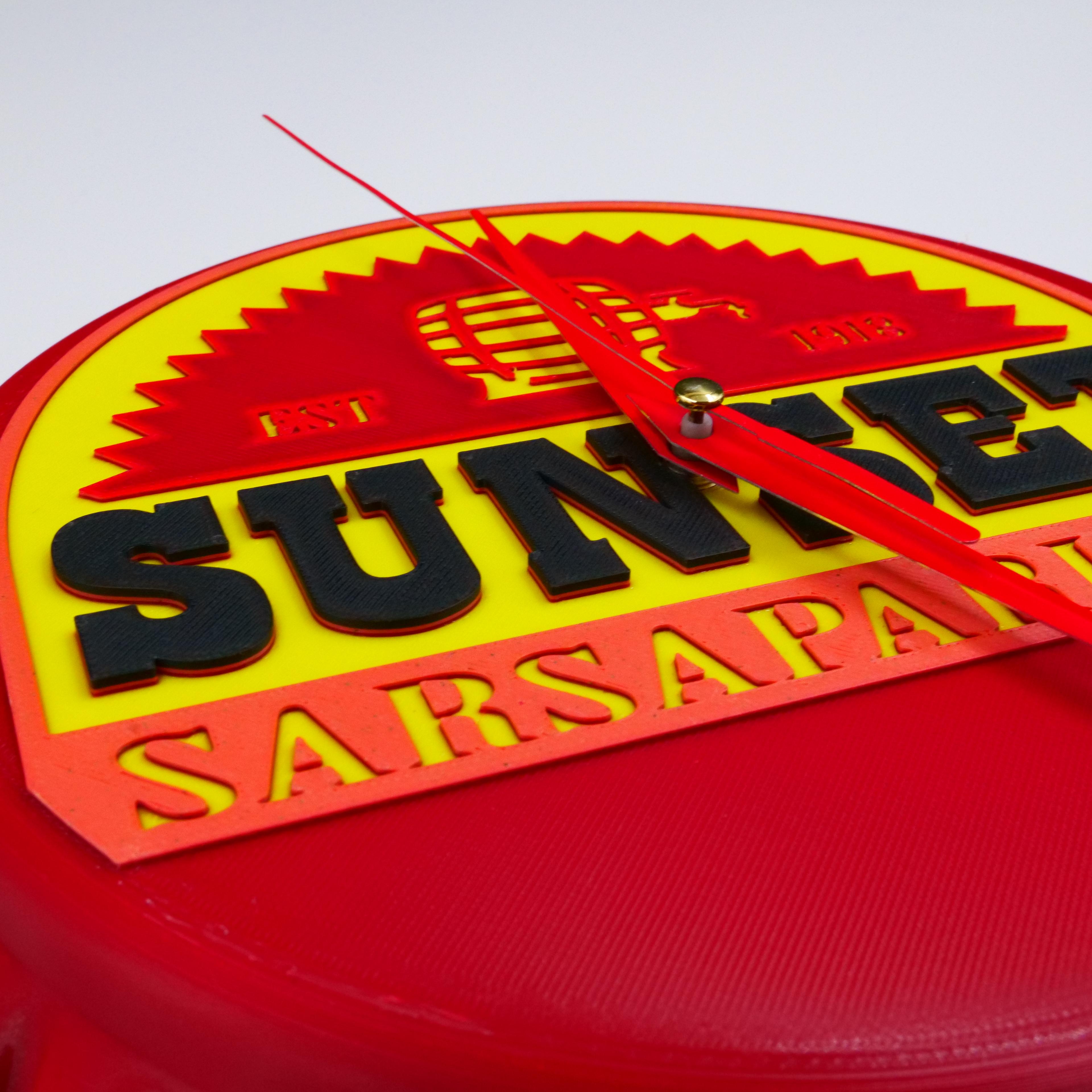 Sunset Sarsaparilla - Fallout Inspired Clock 3d model