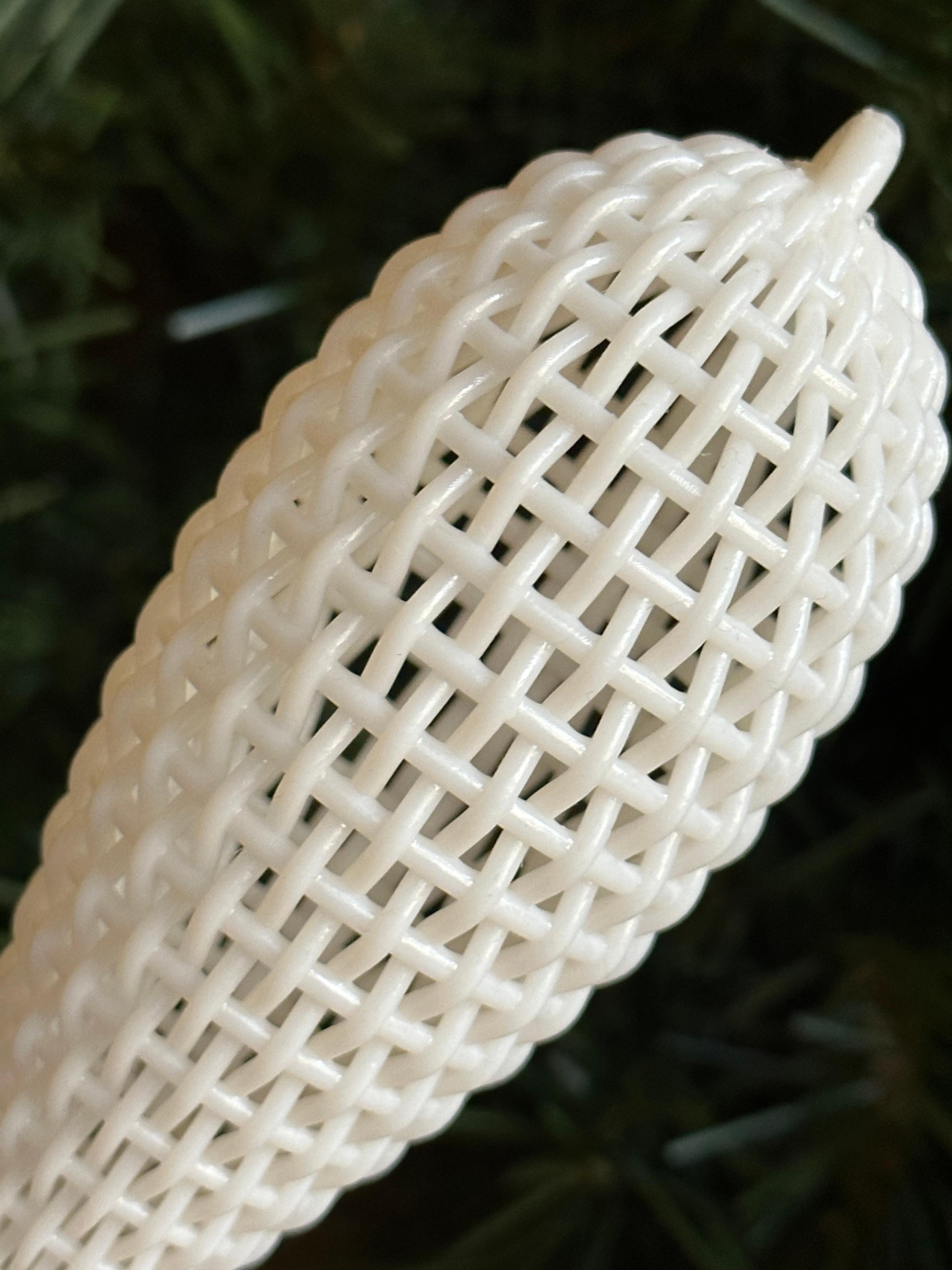 Textile Finial Ornament - Wicker 3d model