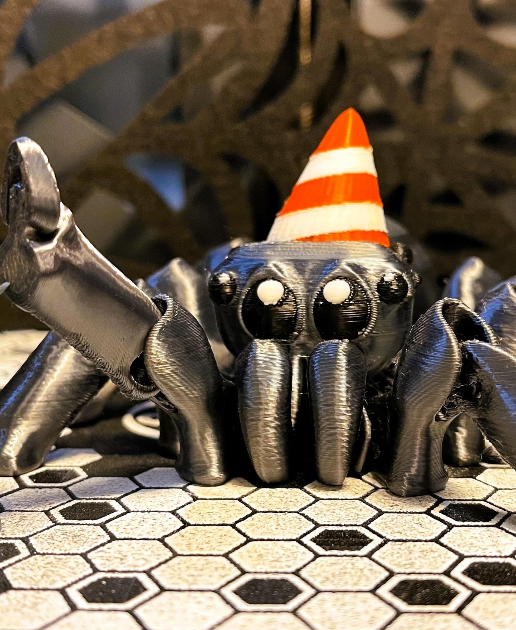 Articulated Toy Spider - Webmaster Fred giving Codex a High Five - 3d model
