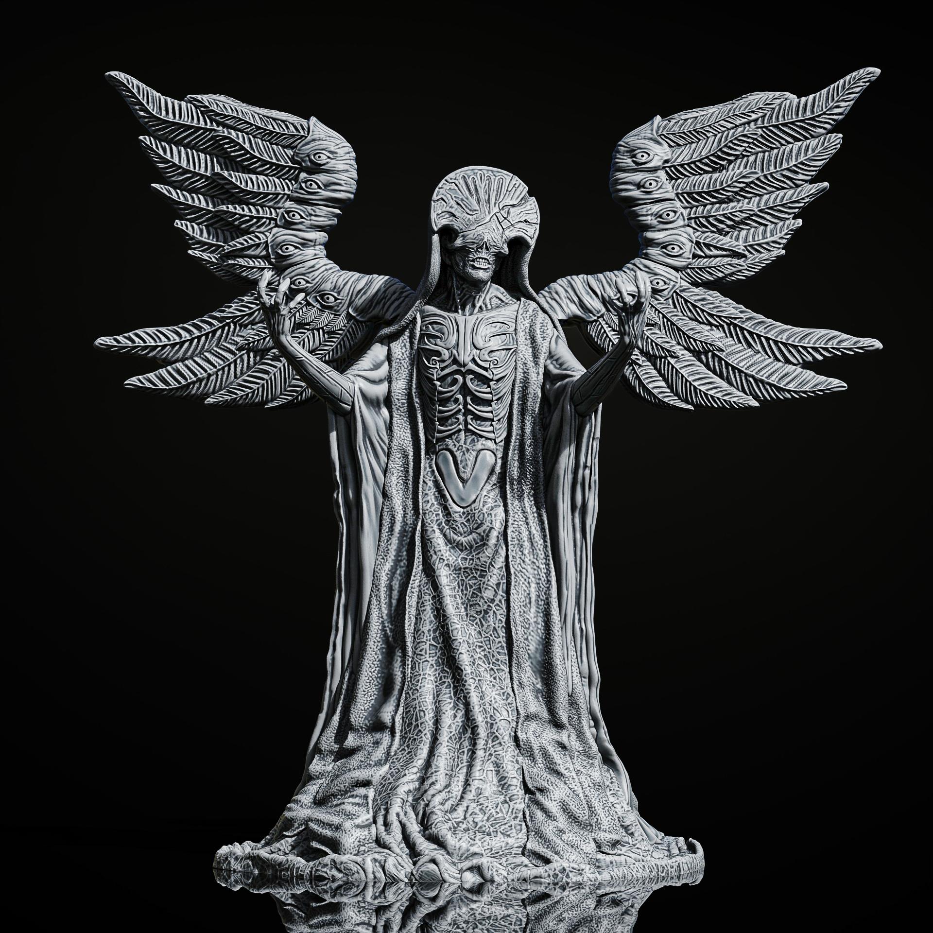 Angel of Death Figure (Pre-Supported) 3d model