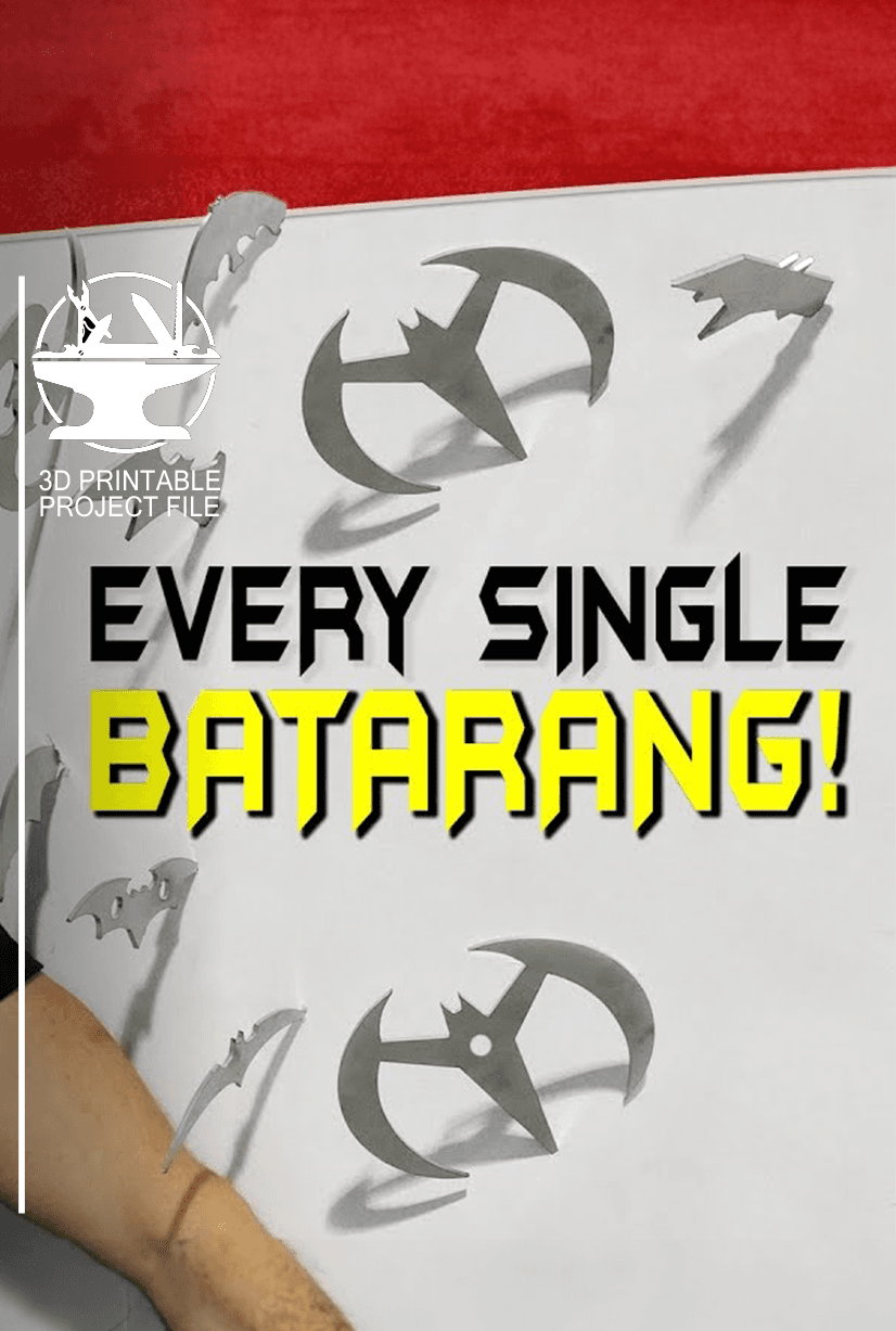 Every Single Batarang!! 3d model