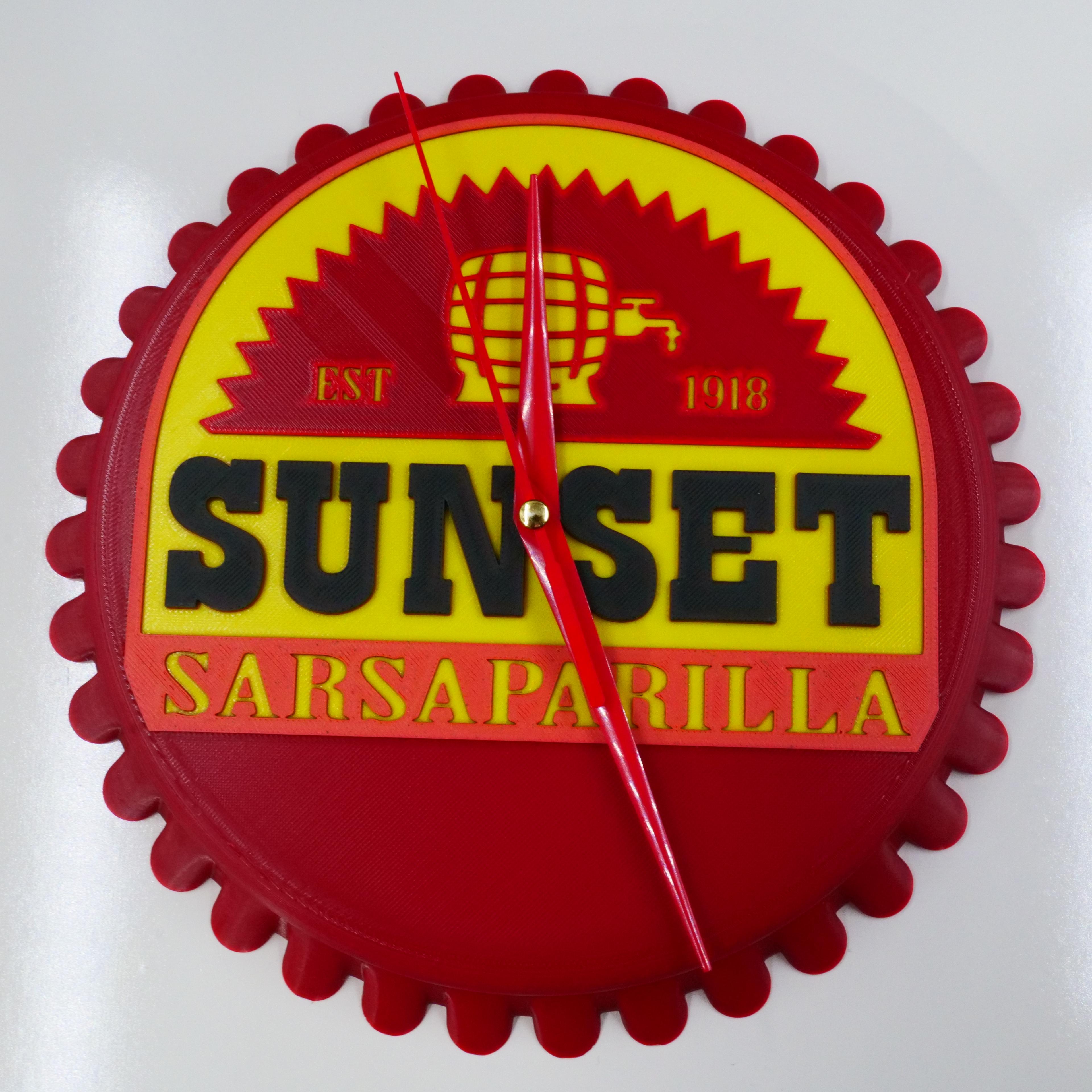 Sunset Sarsaparilla - Fallout Inspired Clock 3d model