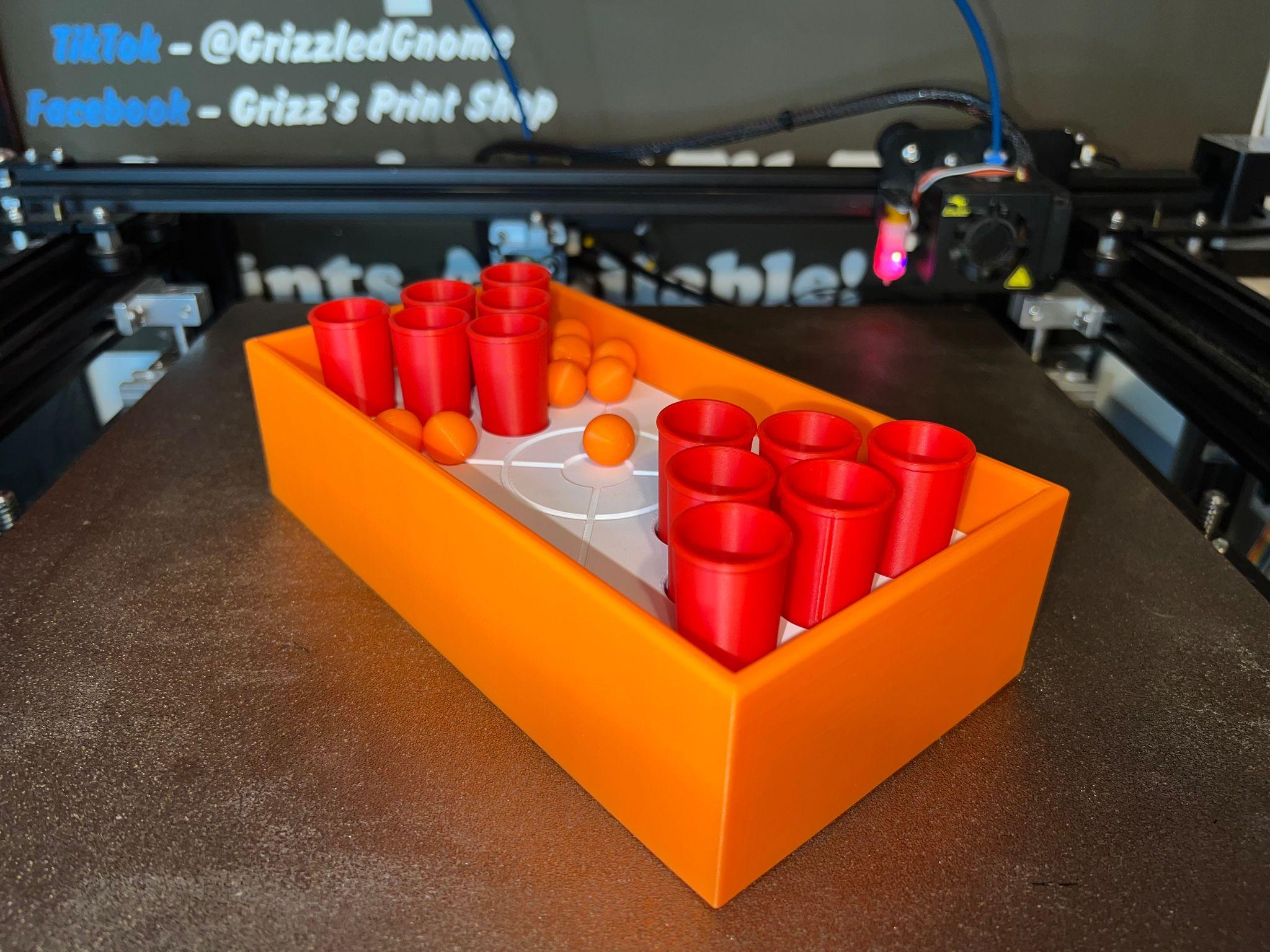 Print Pong tabletop pong game  3d model