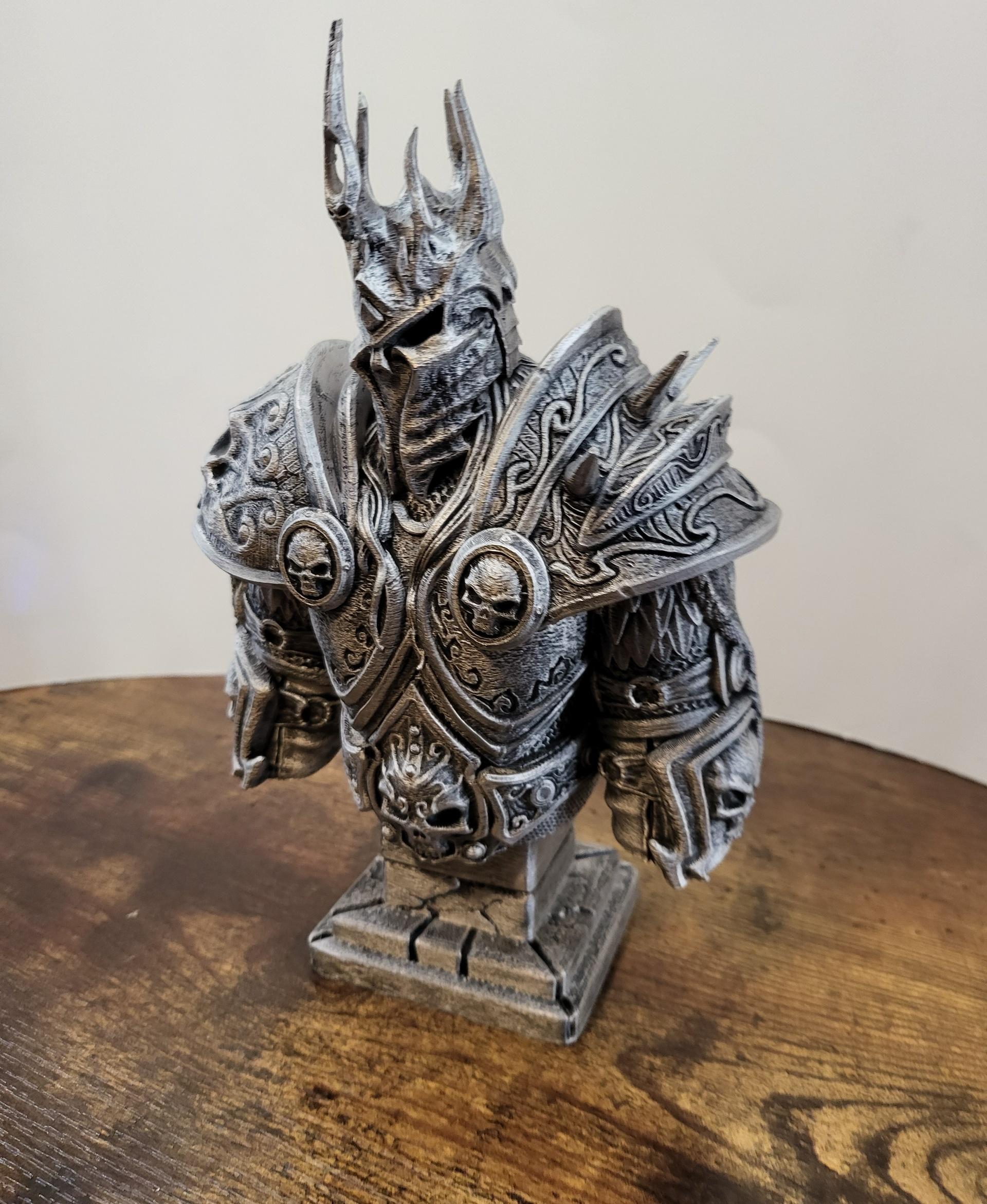 Lich King bust - WoW (Pre-Supported) - Fantastic model! - 3d model