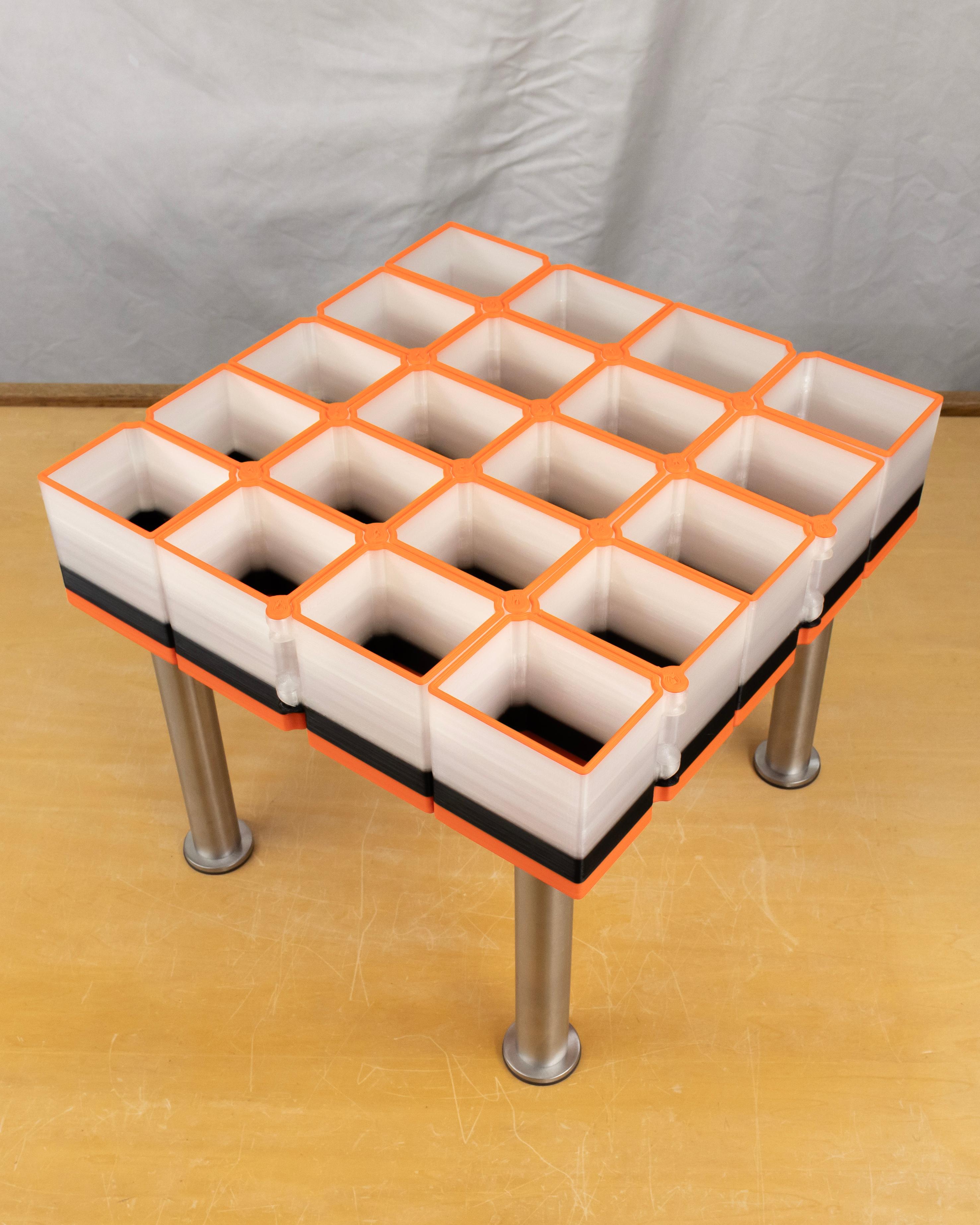 Auxetic Table (beta) // 68x88mm 4x5 Stacked 3d model