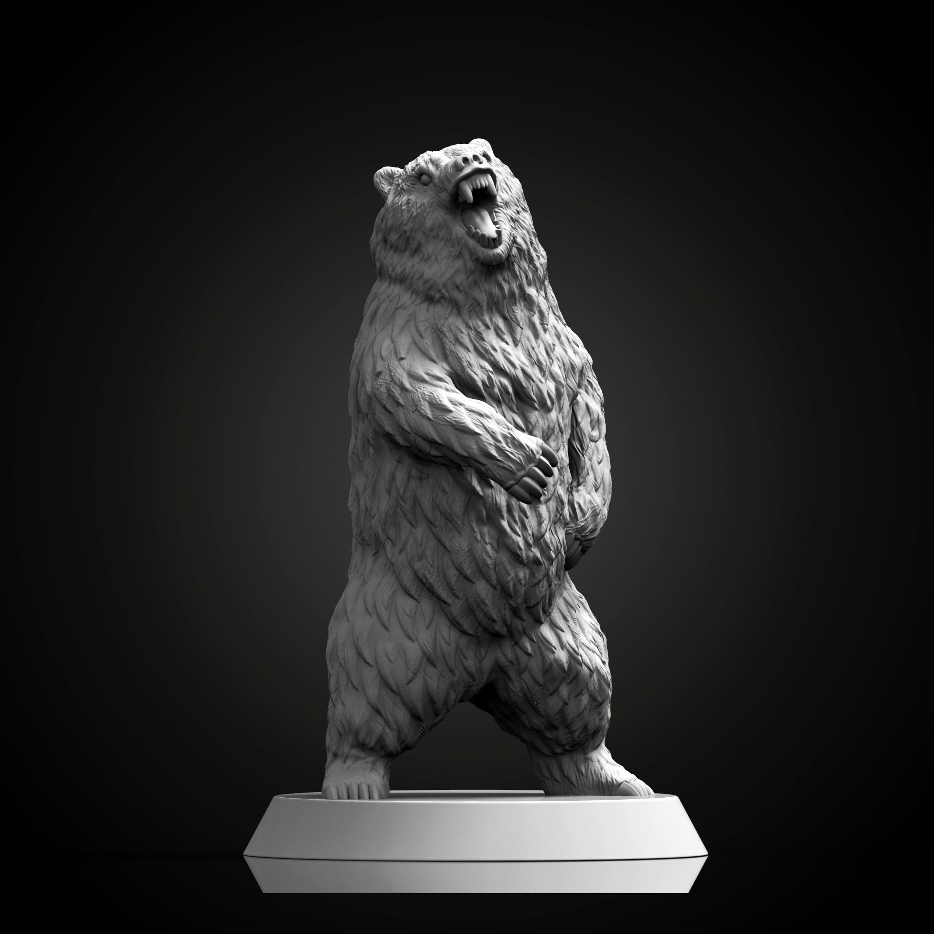 Dire Bear (Pre-Supported) 3d model