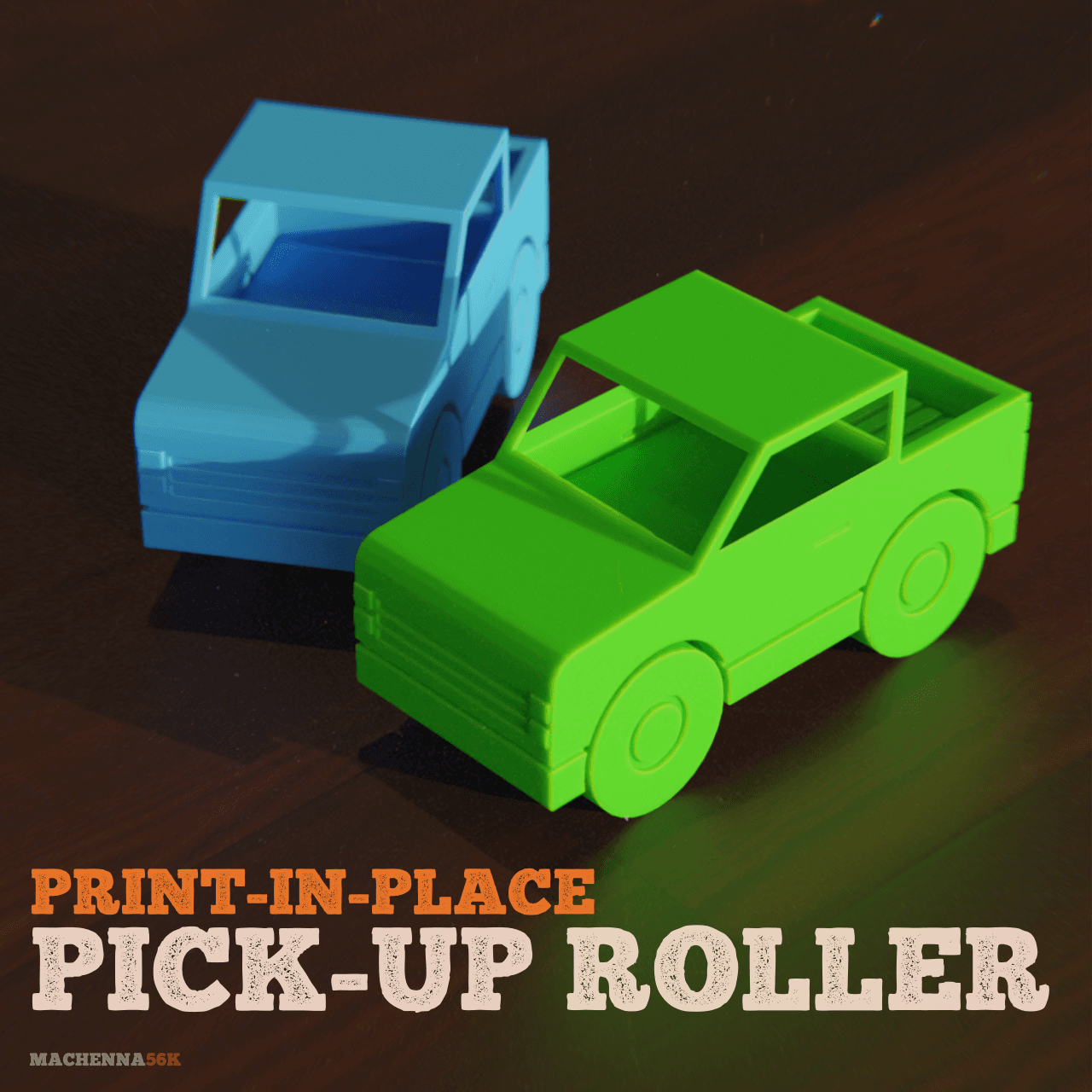 Pick-Up Roller | Print-In-Place 3d model