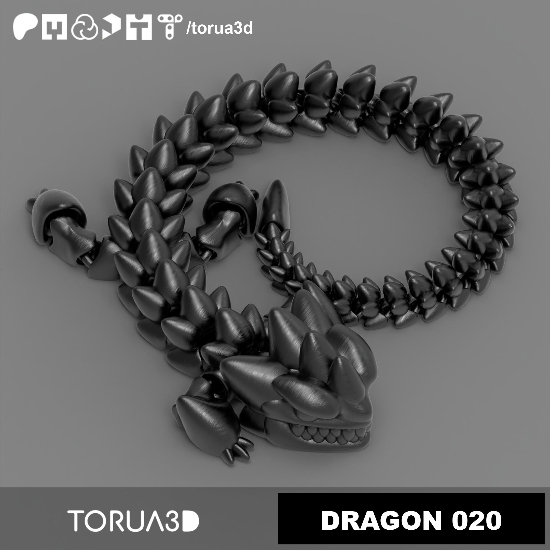 Articulated Dragon 020  3d model