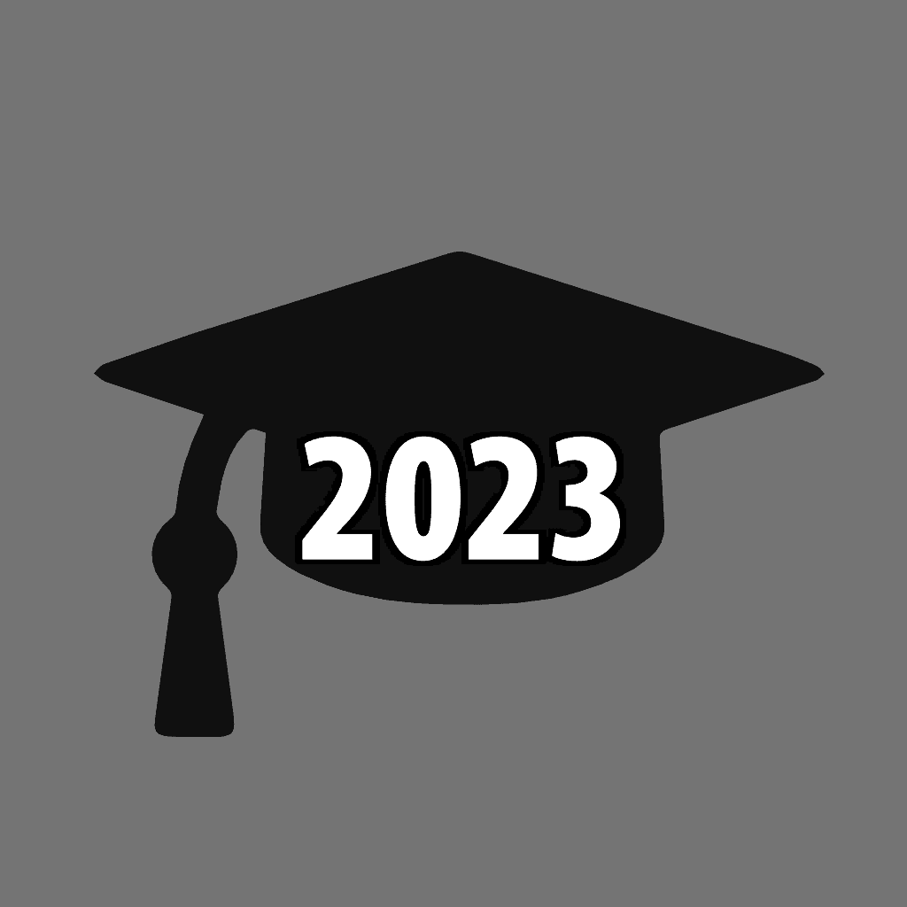 2023 Graduation Cap Cake Topper 3d model