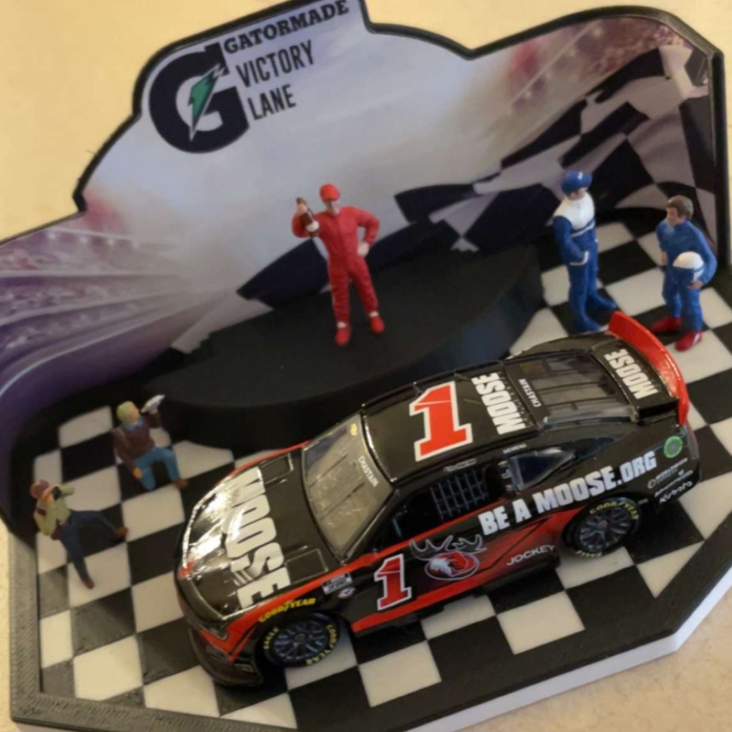 The Winner! - A Victory Lane / Winners Circle for 1:64 scale models 3d model