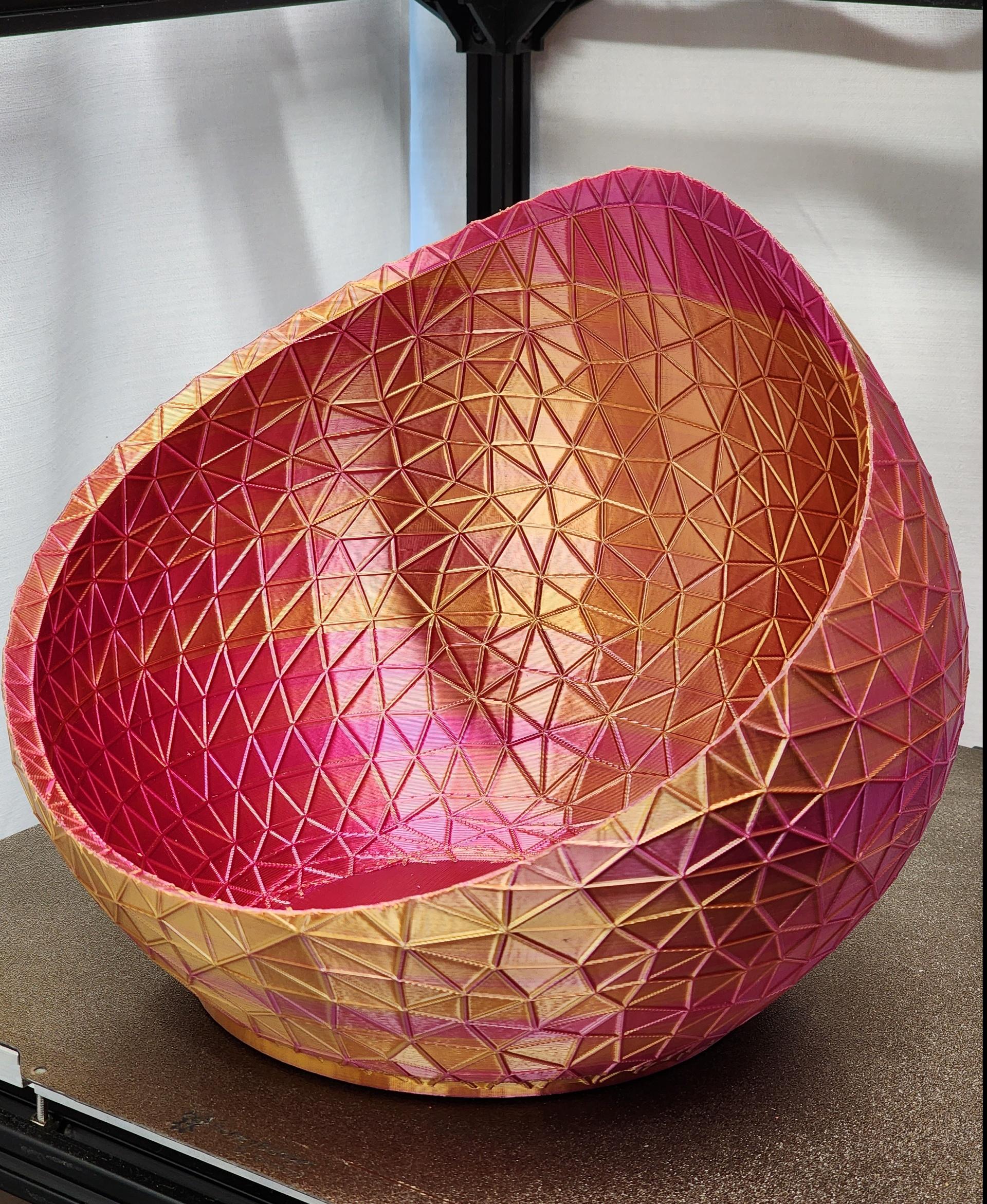 Webby Candy Bowl - Scaled up and printed in Polymaker Banquet Dual Silk PLA  - 3d model