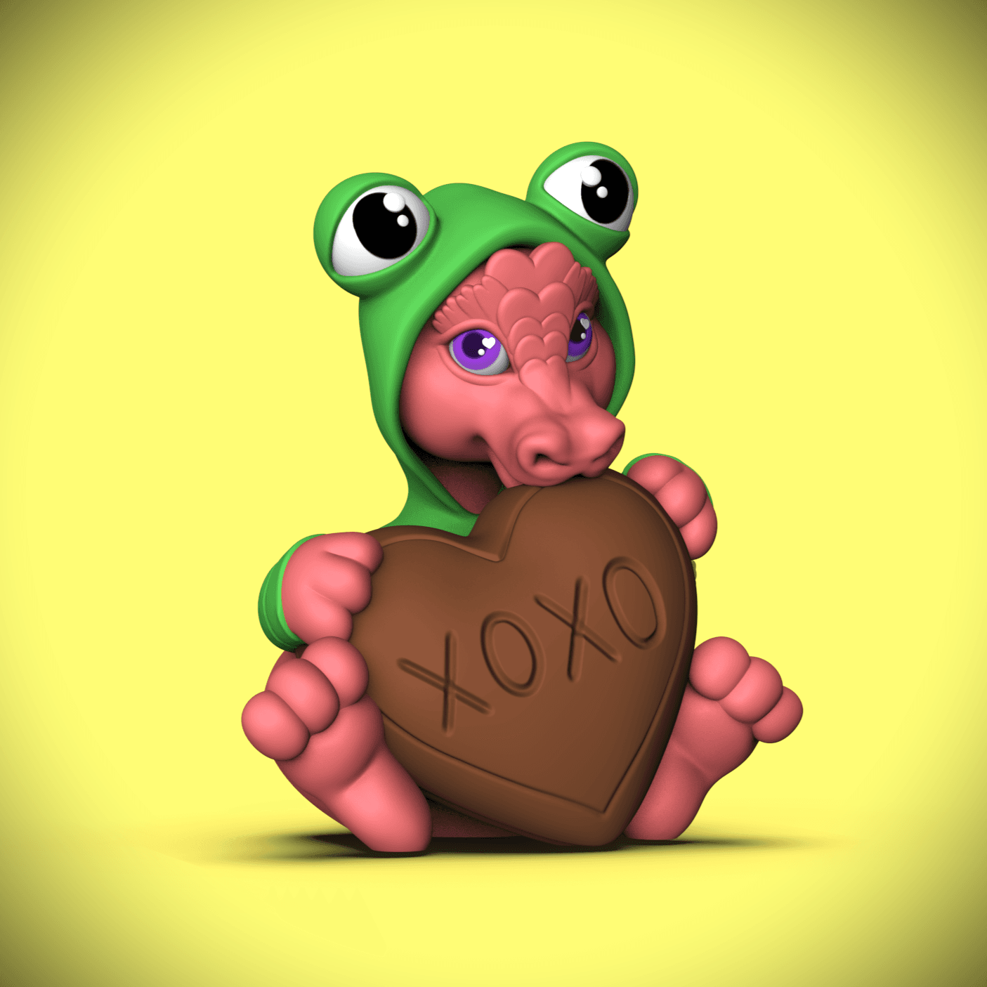 Candy Frog Costume  3d model