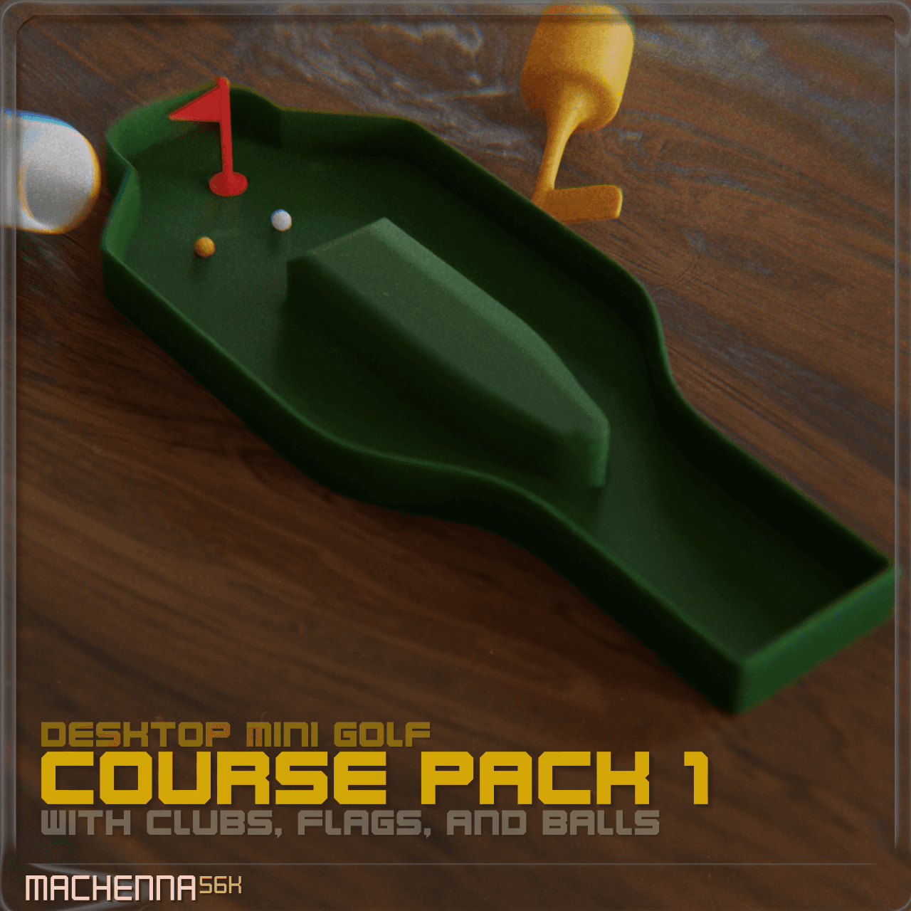 Desktop Mini Golf | Course Set Pack 1 3d model