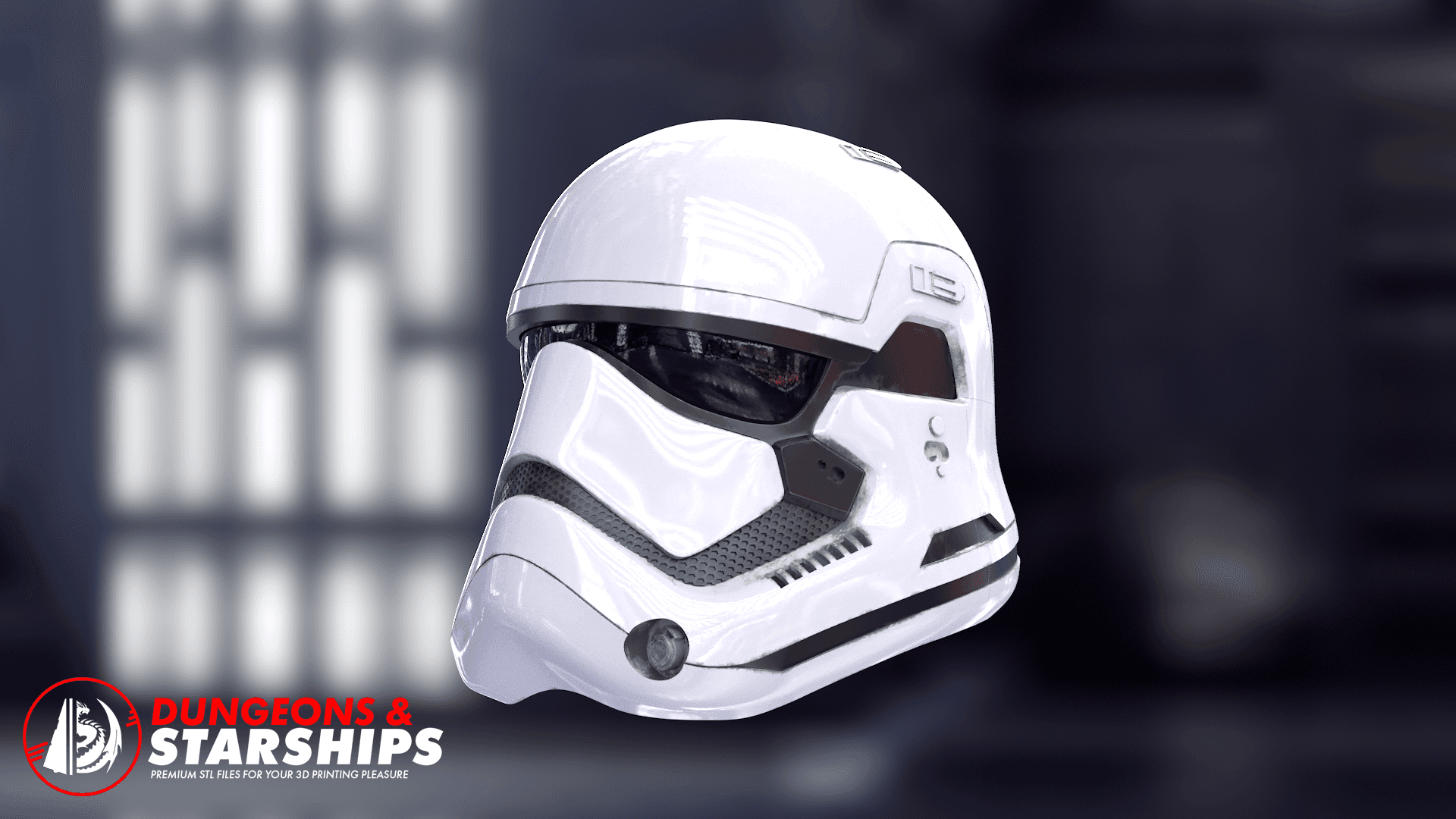 First Order Stormtrooper Helmet  3d model