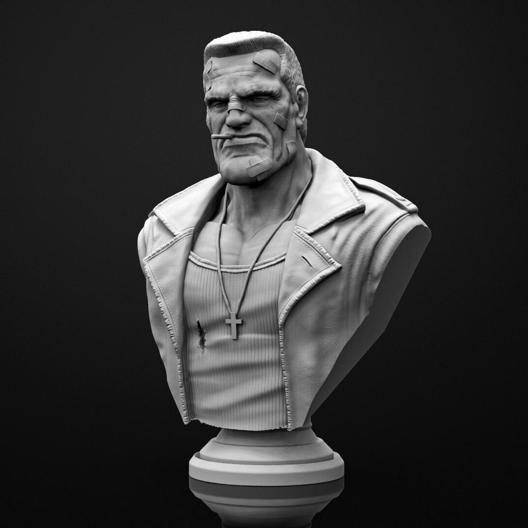 Marv Bust - Sin City (Pre-Supported) 3d model
