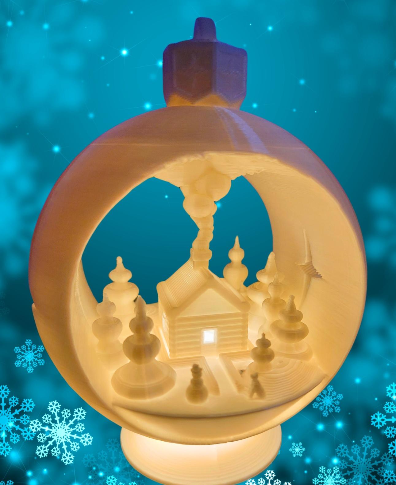 Snow Globe Votive Ornament  3d model