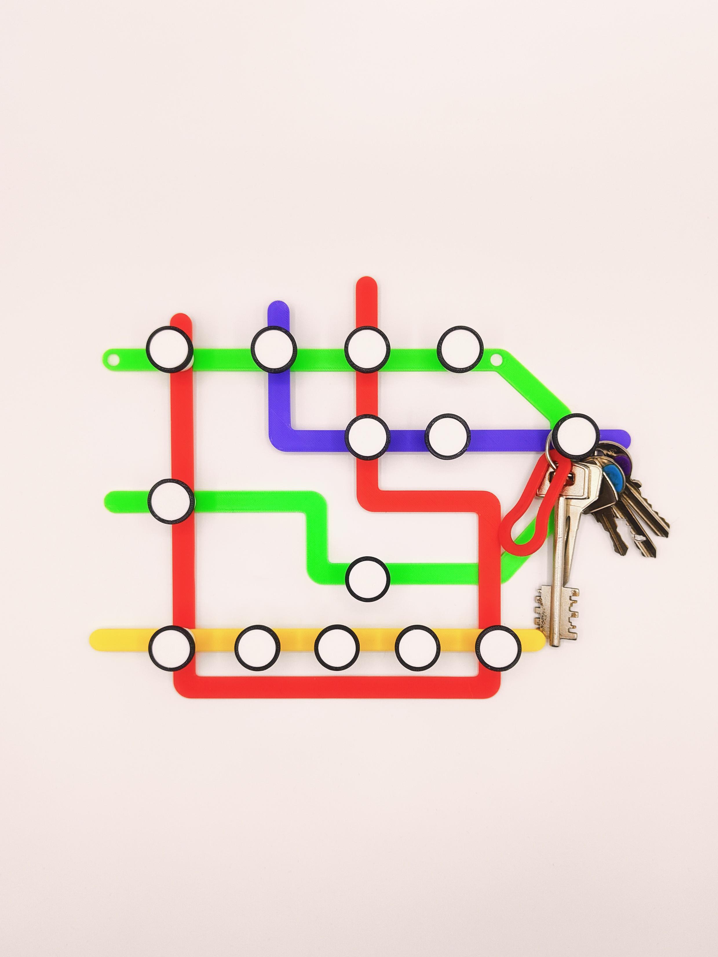 Mini Metro Key Holder by Sparks3d.it