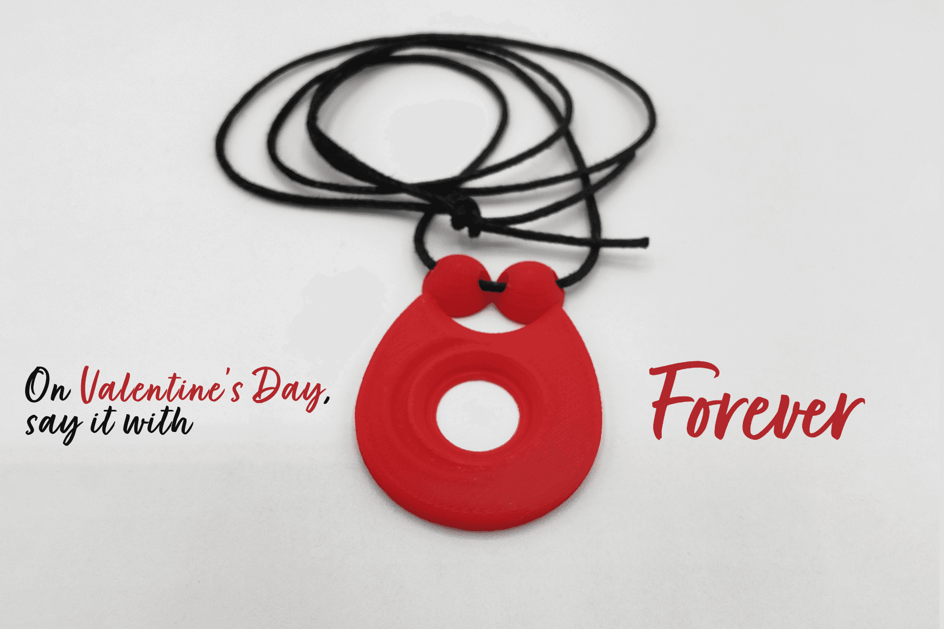 Love is "Forever" - 3D Pendant original design made by Sparks3D.it 
