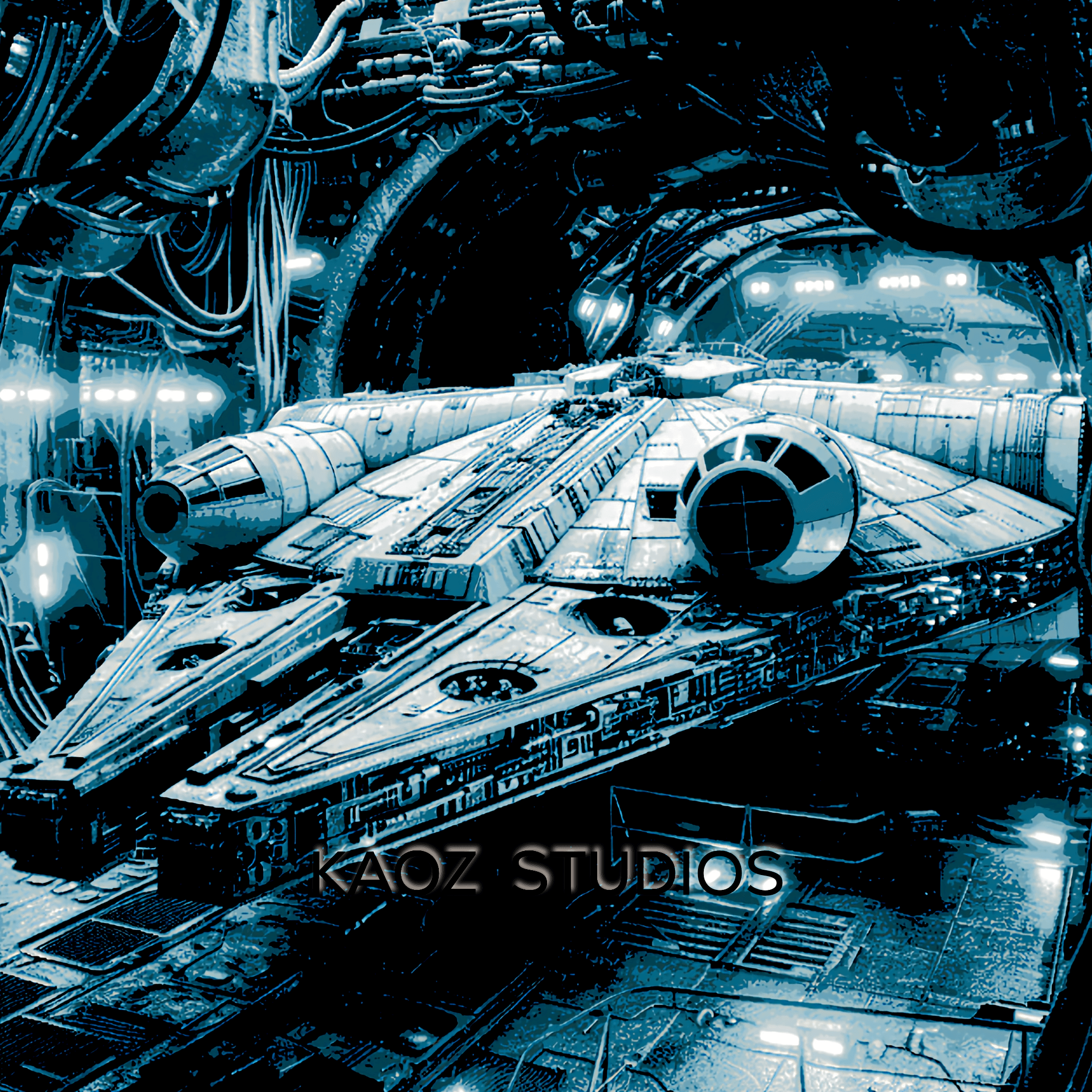 Millennium Falcon Concept Art and many more HueForge :)