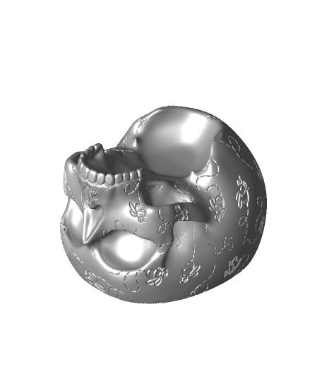 BumbleBee Skull Planter-Bowl  3d model