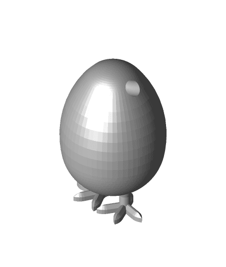 Easter Egg Earring 3d model