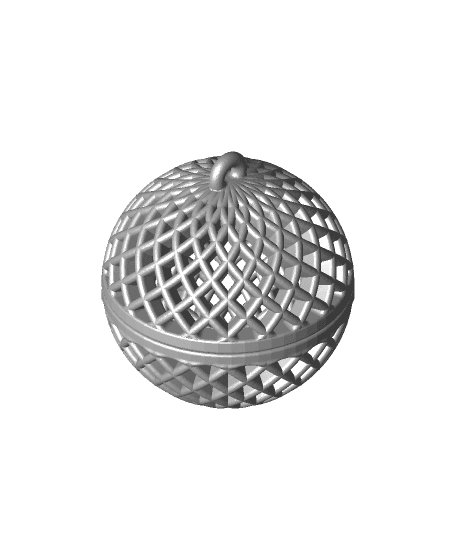 Diamond Ornament Container (Open) 3d model