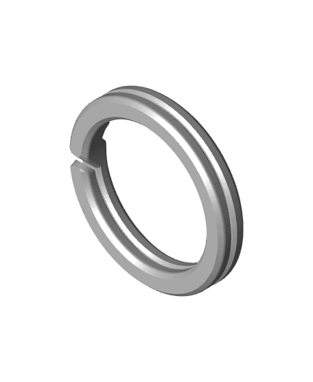 EZPZ Keyring 1" BEEFY // Keychain Ring 3d model
