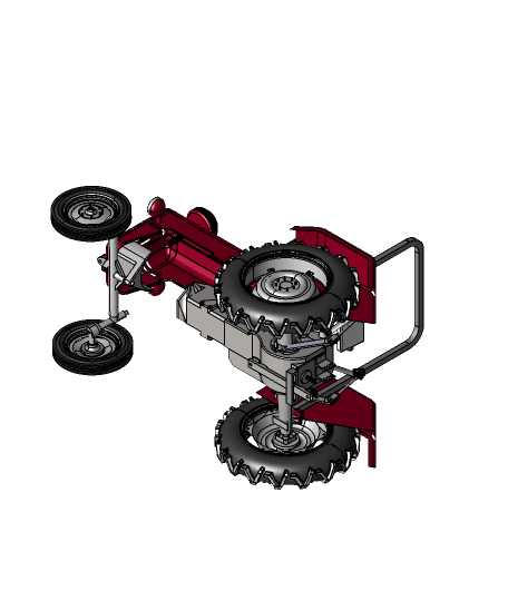 tractor assembly complete  3d model
