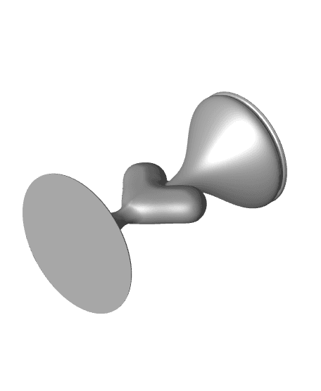 High Poly: Flowing Heart Candlestick - Fits Bath And Body Works 3 Wick Candles 3d model