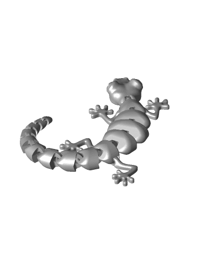 Curled Articulated Lizard 3d model