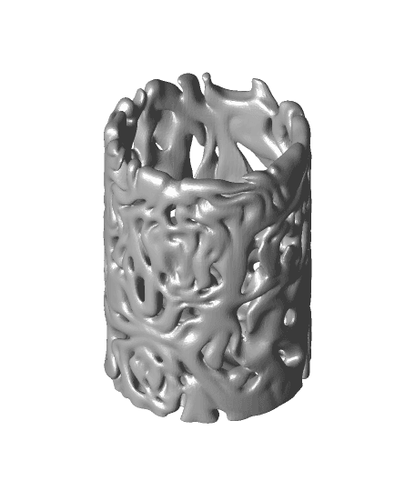 Lactuca Cylinder Vase Medium 3d model