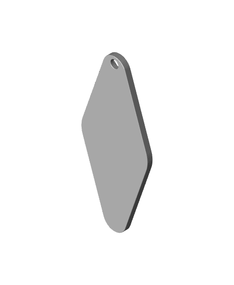 Vault Key Fob - Blank 3d model
