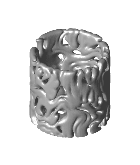 Lactuca Cylinder Vase Small 3d model