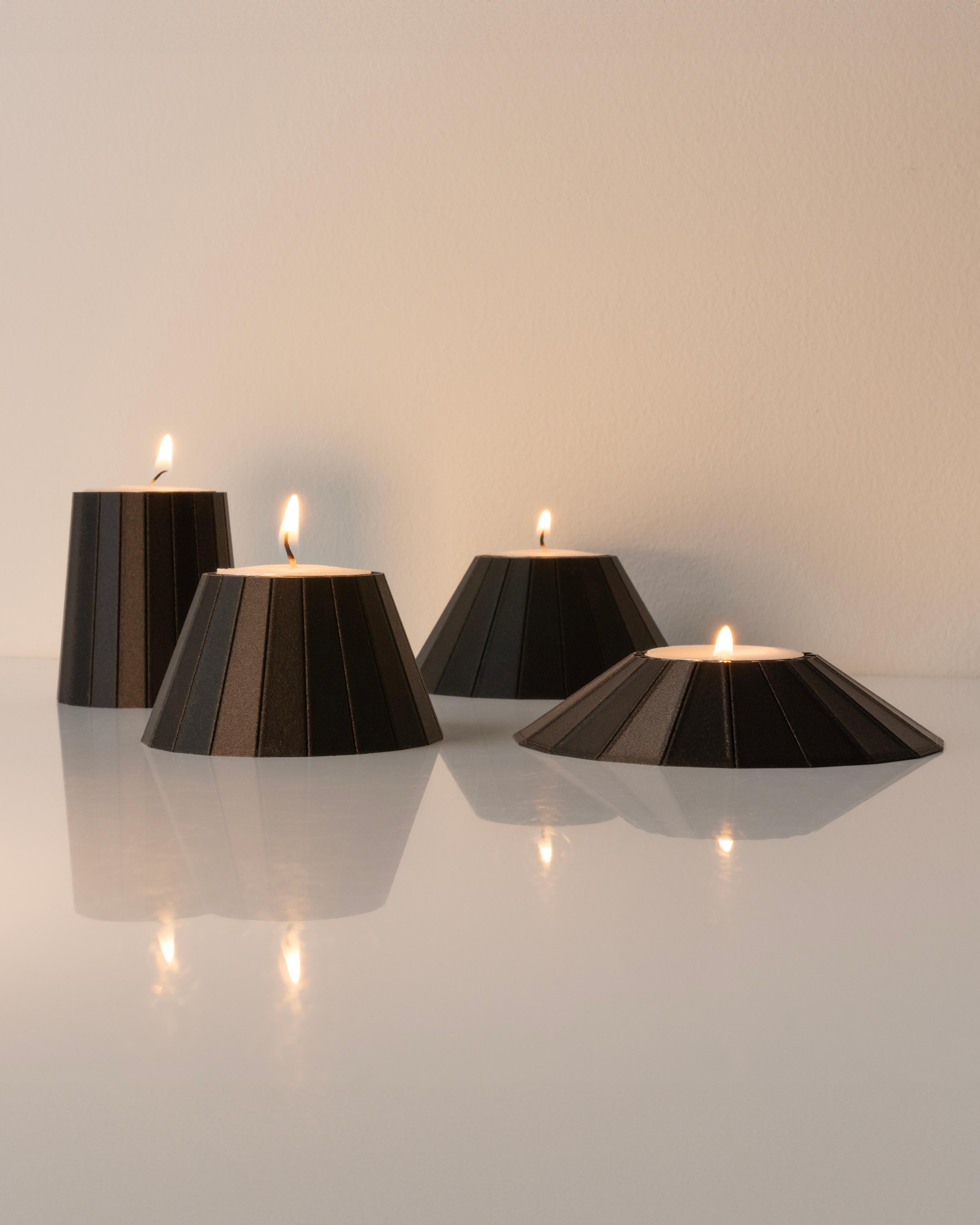 PLEIADES Tealight Set // 4 Candle Holders 3d model