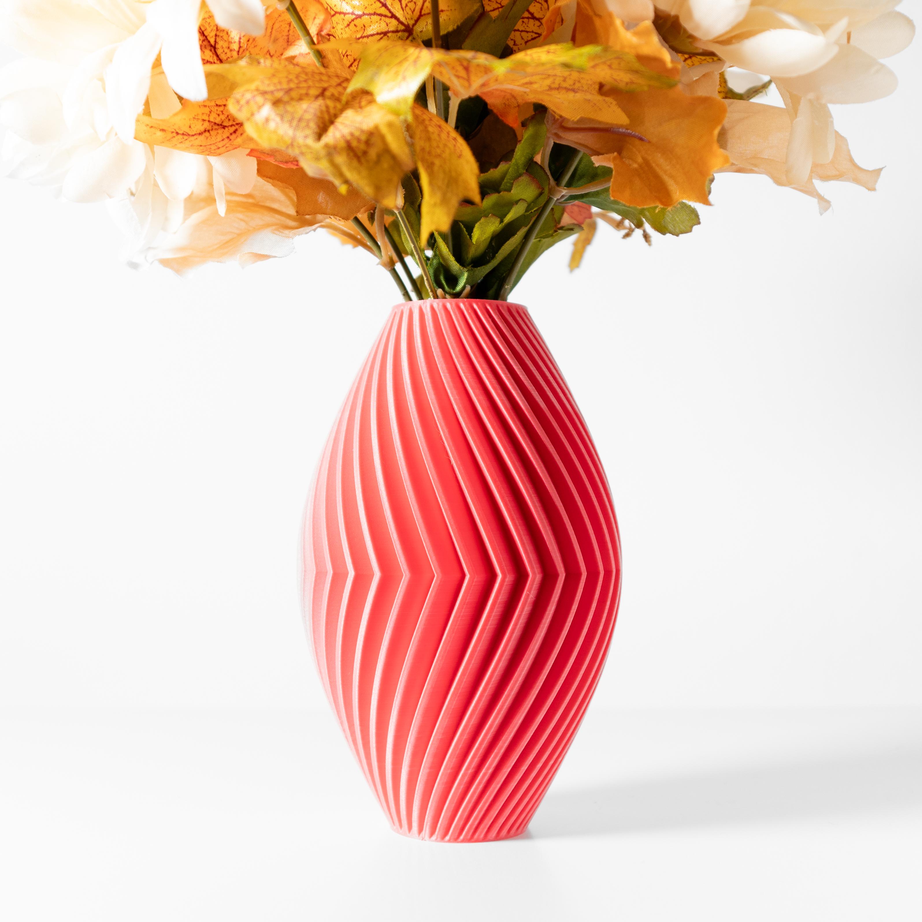 The Soko Vase, Modern and Unique Home Decor for Dried and Preserved Flower Arrangement  | STL File 3d model