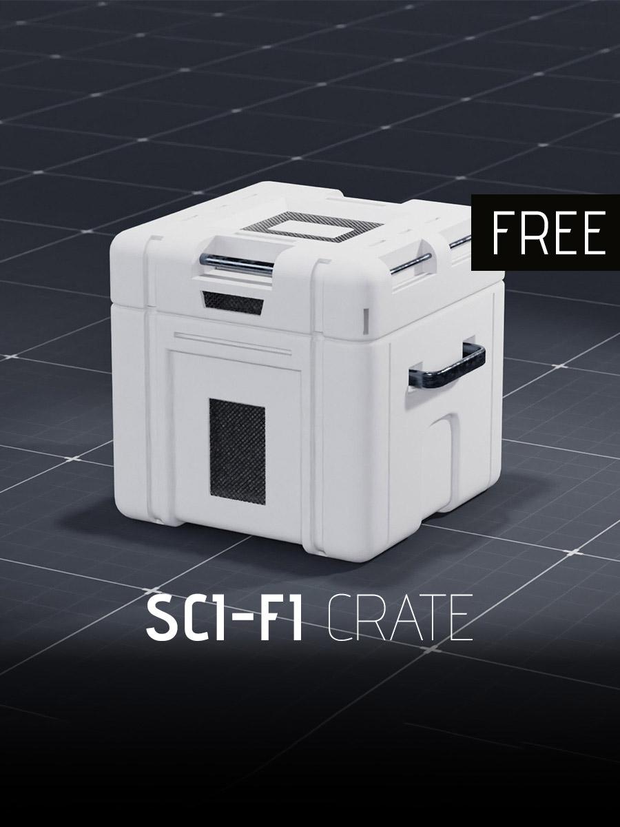 Sci-Fi Crate 3d model