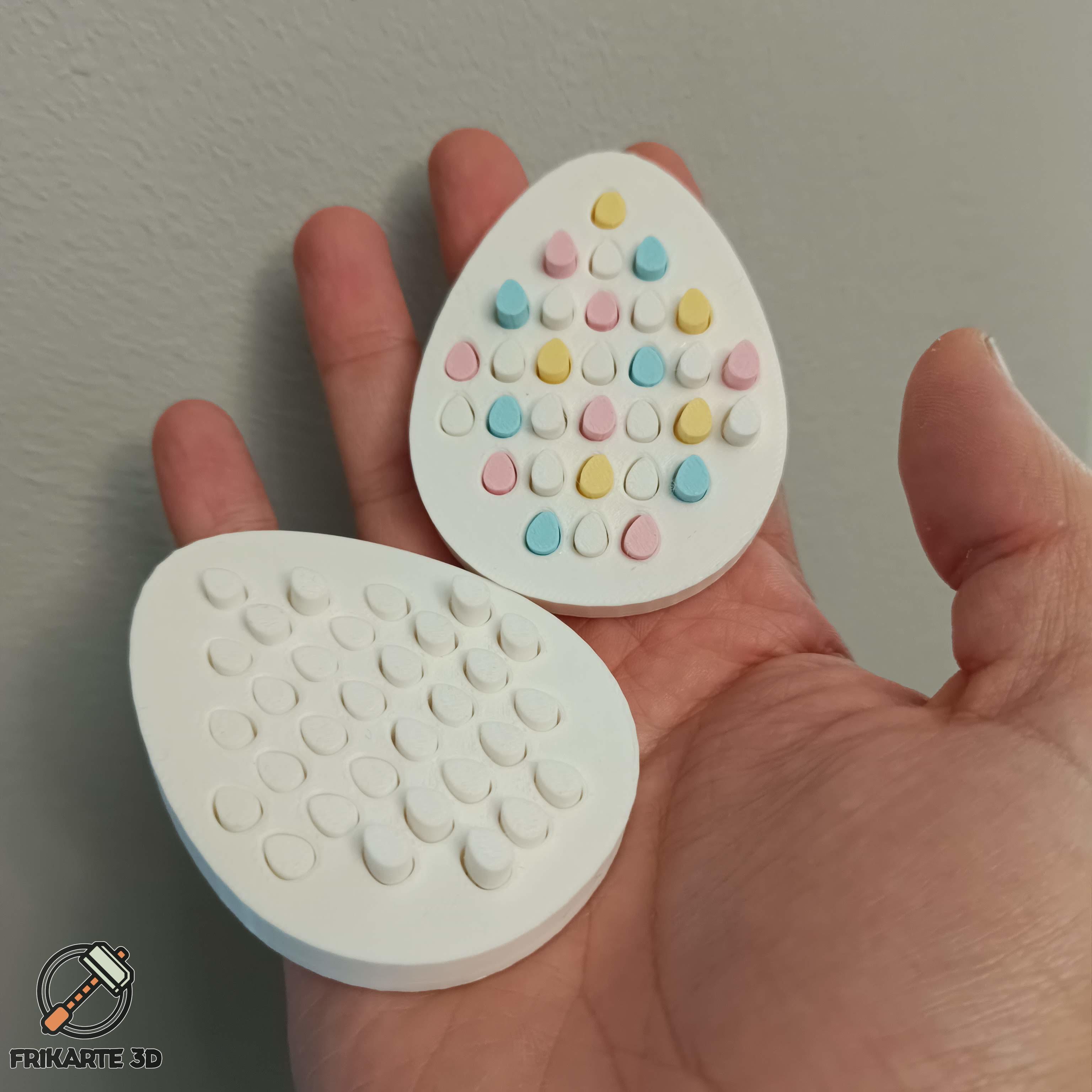 Easter Egg Push-Pin Toy 3d model