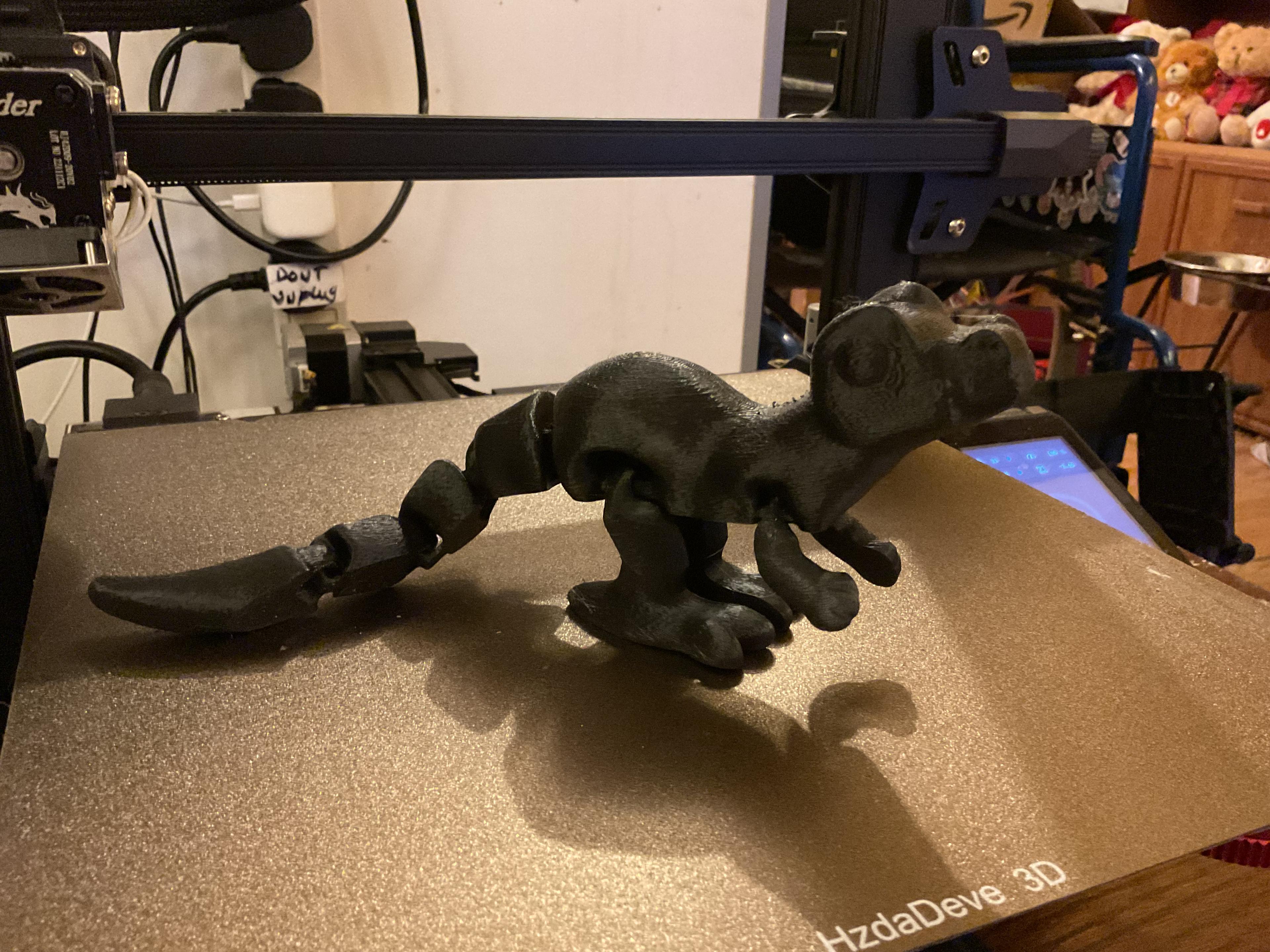 Cute Flexi Raptor - 150% scale looks great  - 3d model