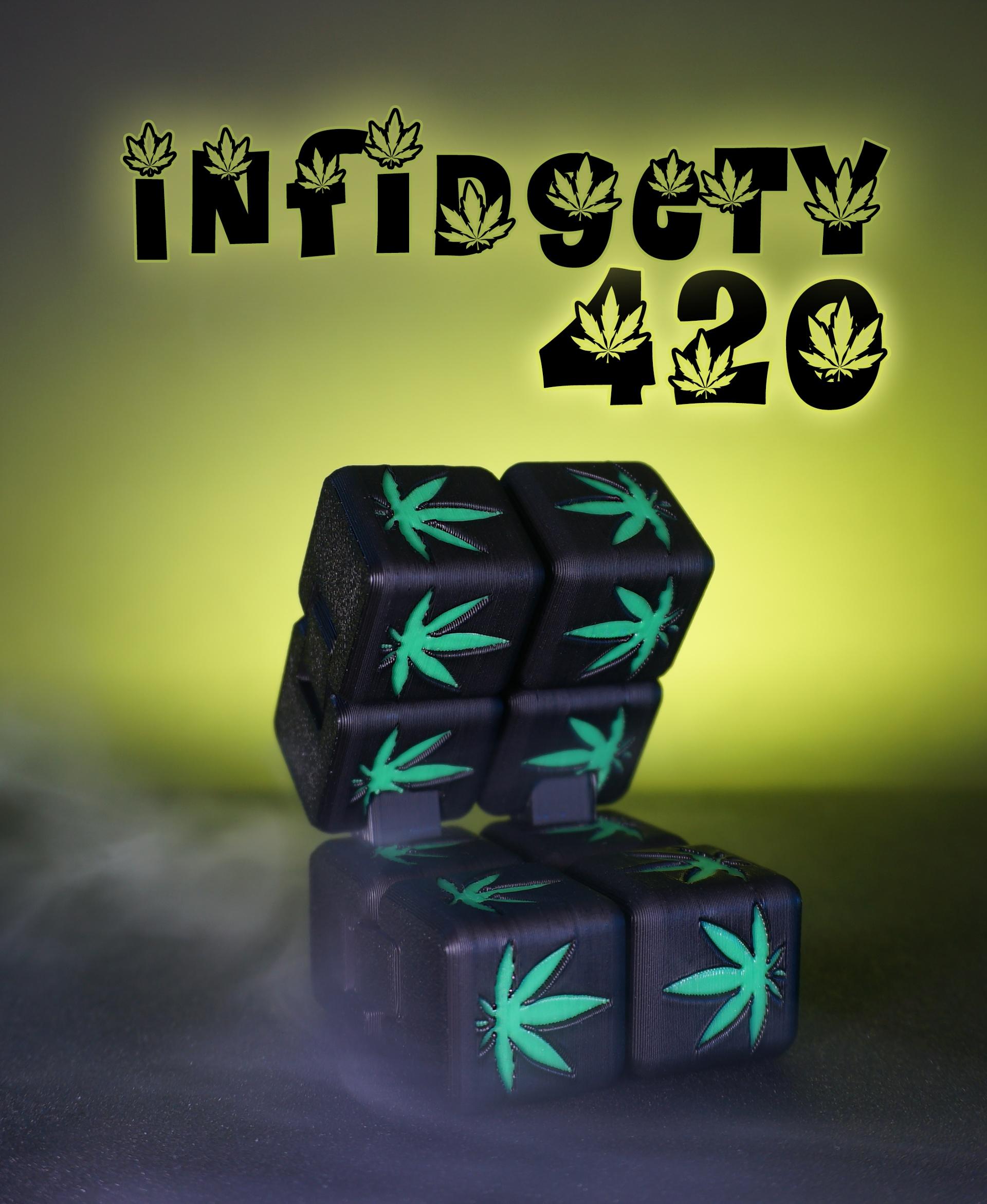 Infidgety Cube - 420 Edition 3d model