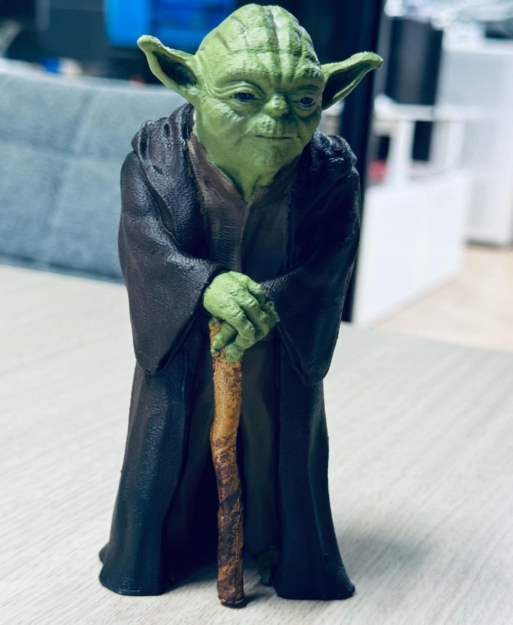 Master Yoda figure - First time painting  - 3d model