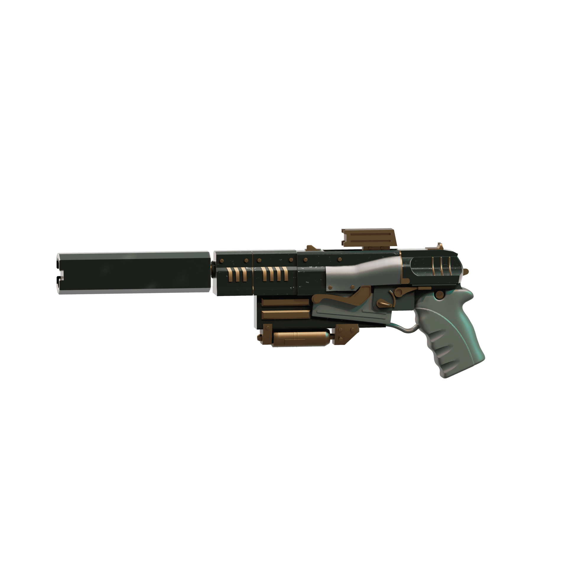 Fallout 10mm Pistol 3 3d model