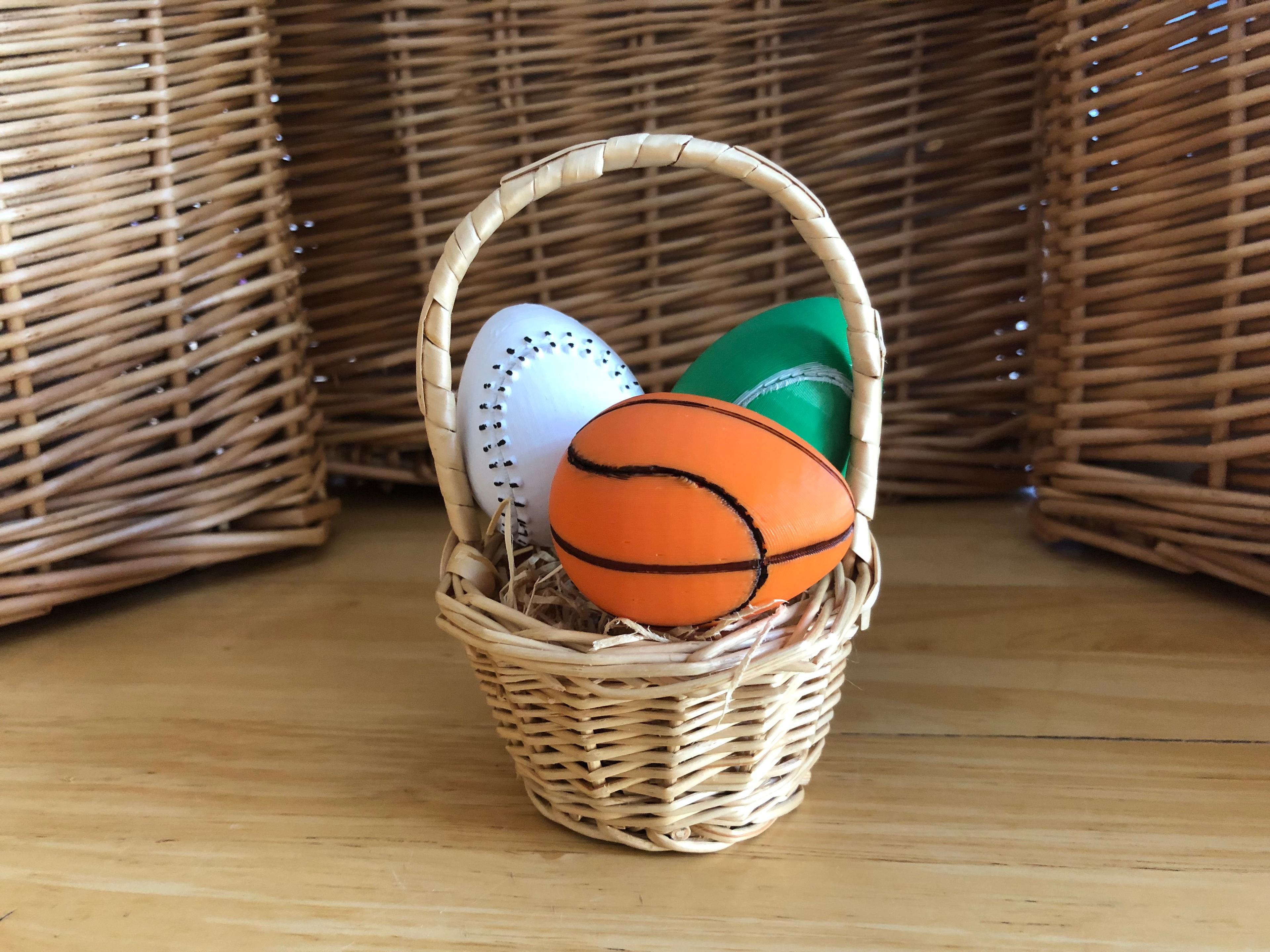 Eggball (Basketball) 3d model