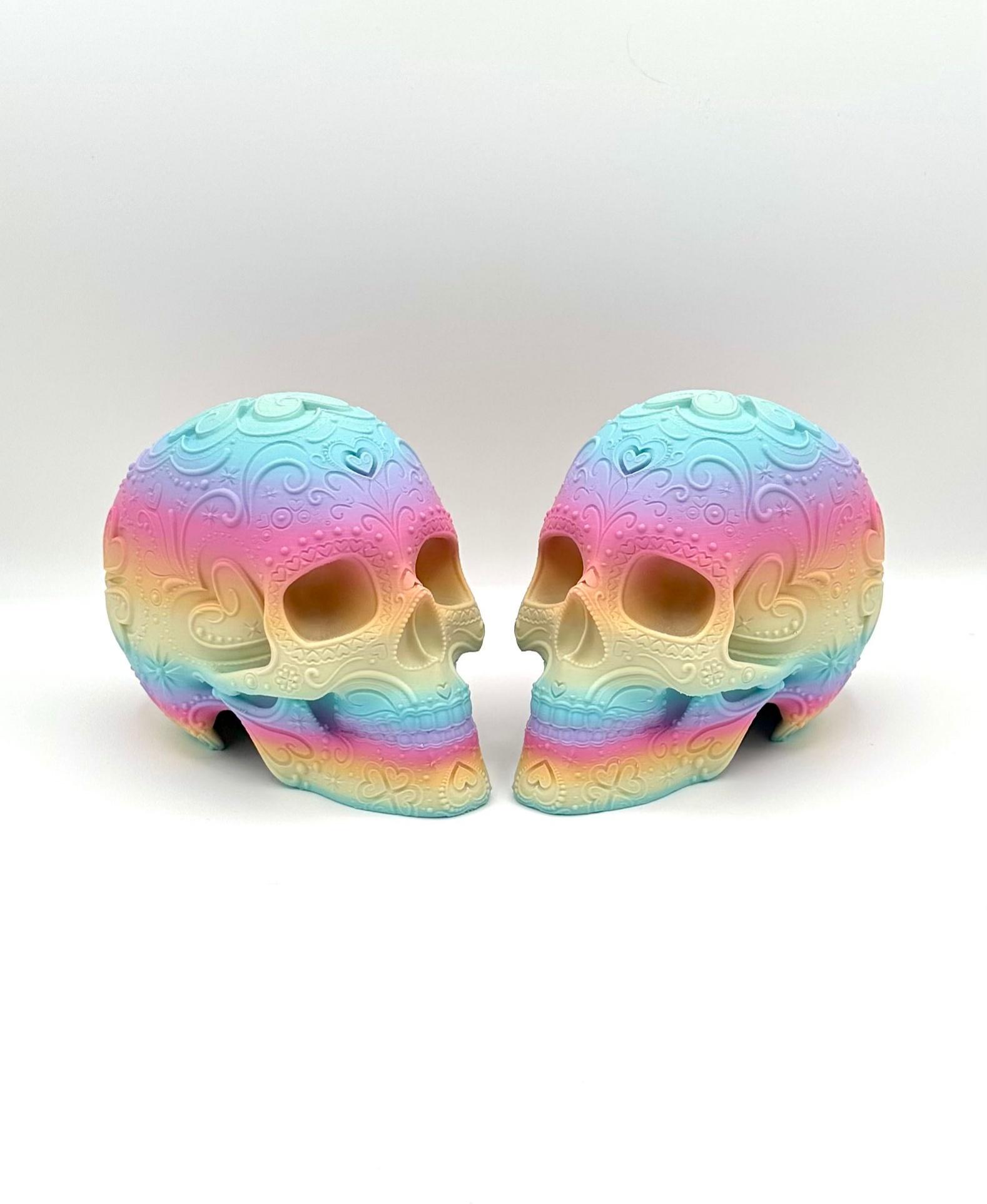 Valentine Sugar Skull 3d model
