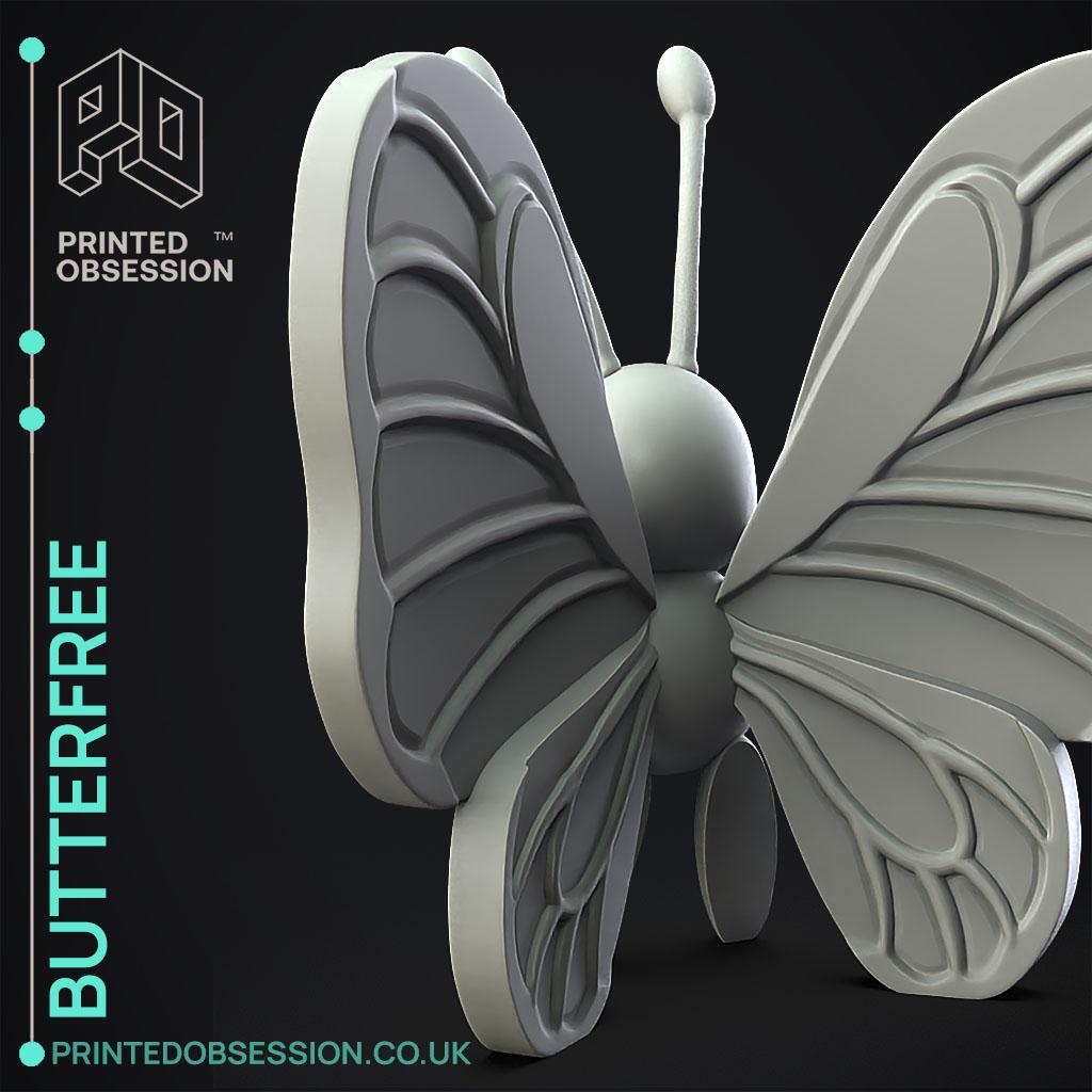Butterfree - Pokemon - Fan Art 3d model