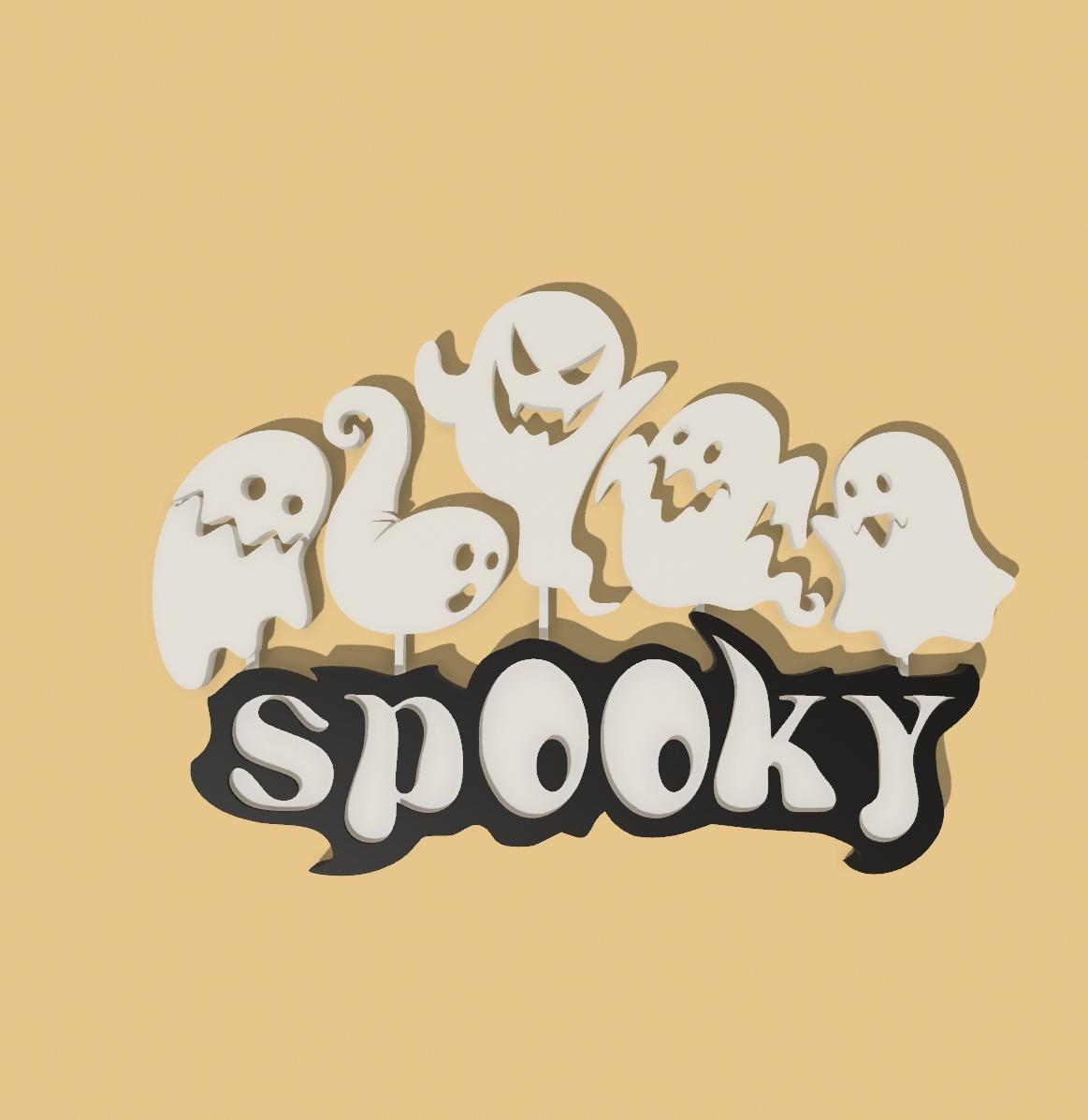 Spooky Ghosts 3d model