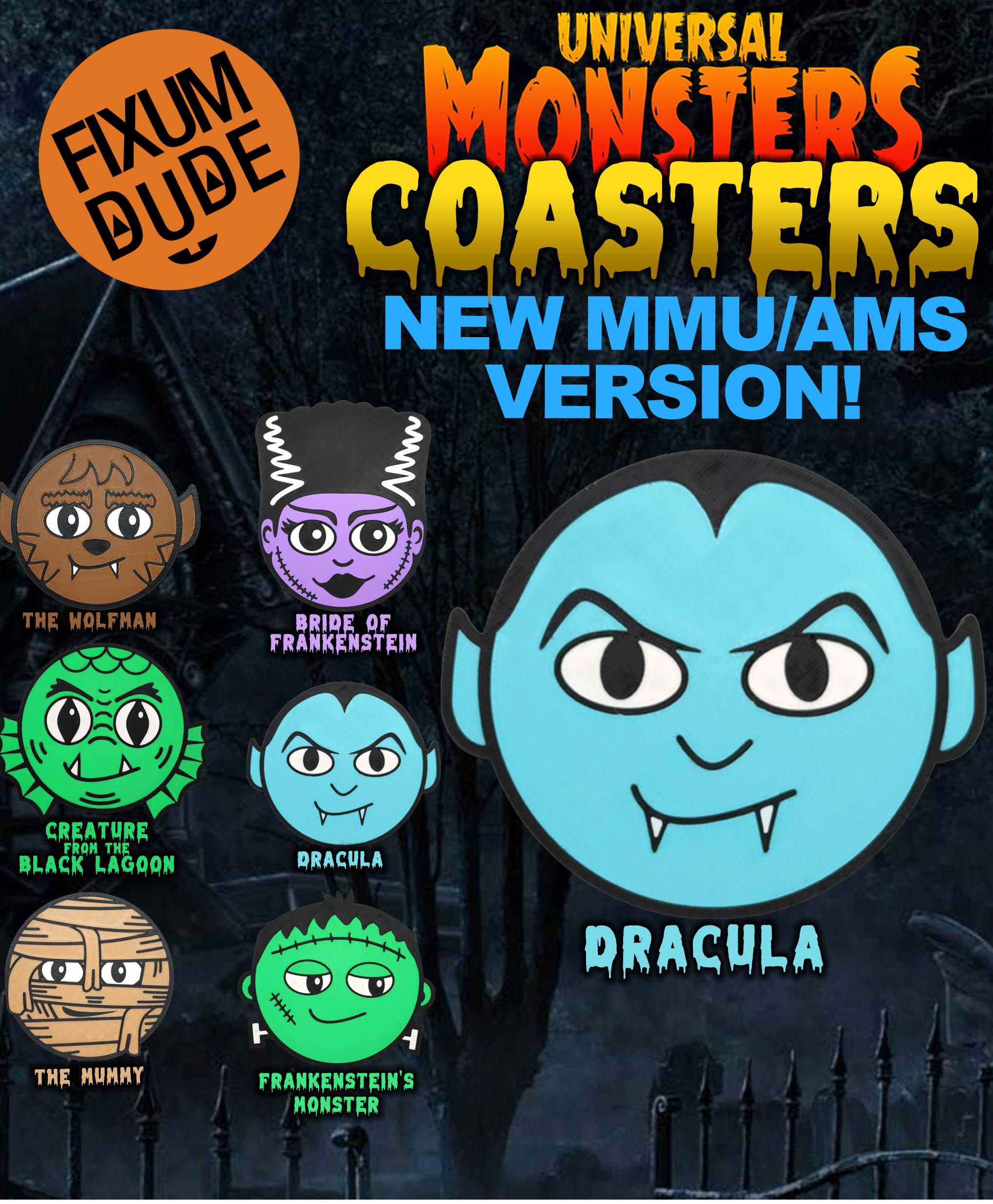 Universal Monsters Coasters MMU/AMS - Dracula 3d model